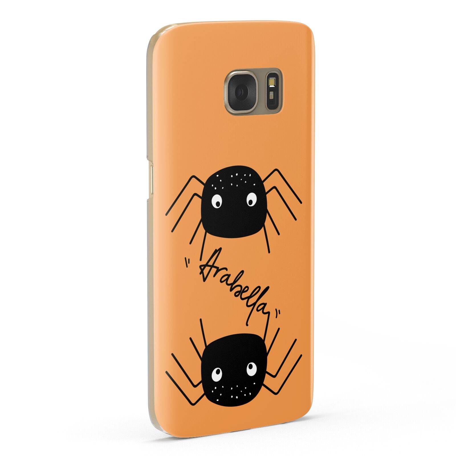 Spider Orange Personalised Samsung Galaxy Case Fourty Five Degrees