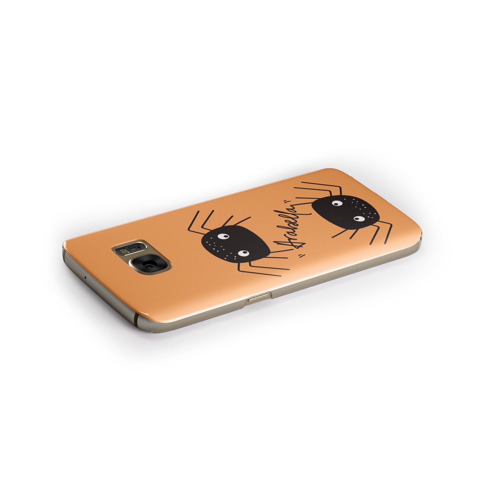 Spider Orange Personalised Samsung Galaxy Case Side Close Up