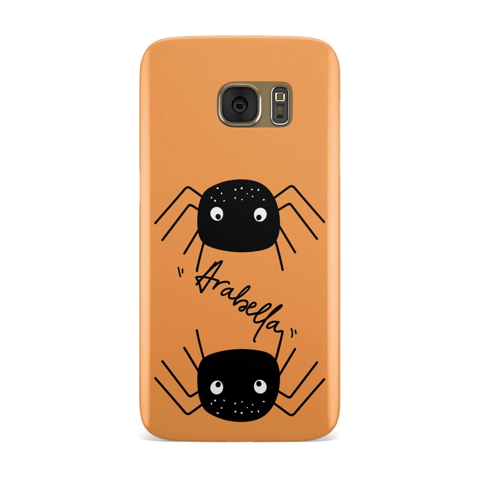 Spider Orange Personalised Samsung Galaxy Case