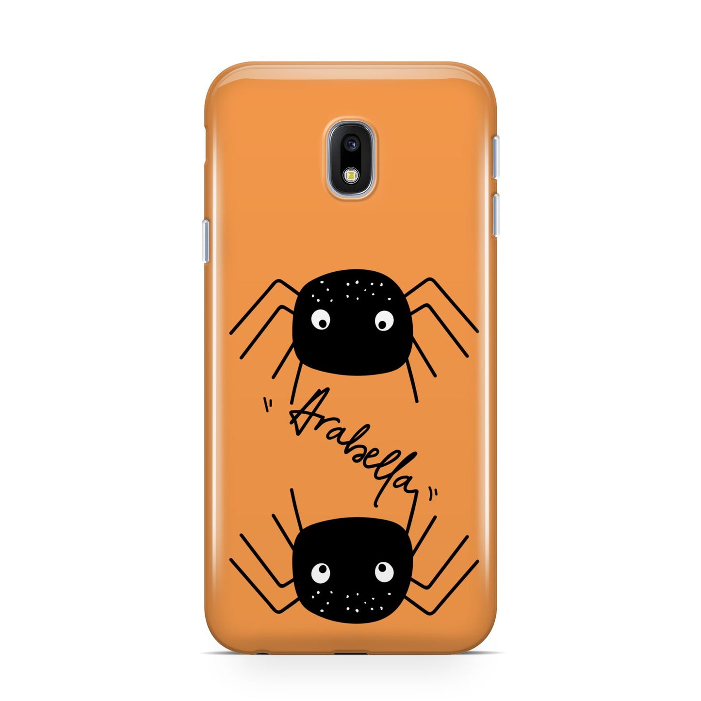 Spider Orange Personalised Samsung Galaxy J3 2017 Case