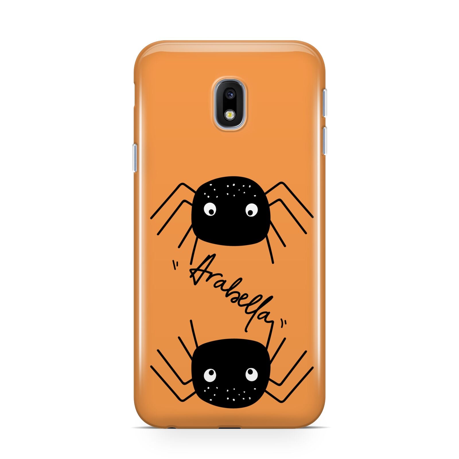 Spider Orange Personalised Samsung Galaxy J3 2017 Case