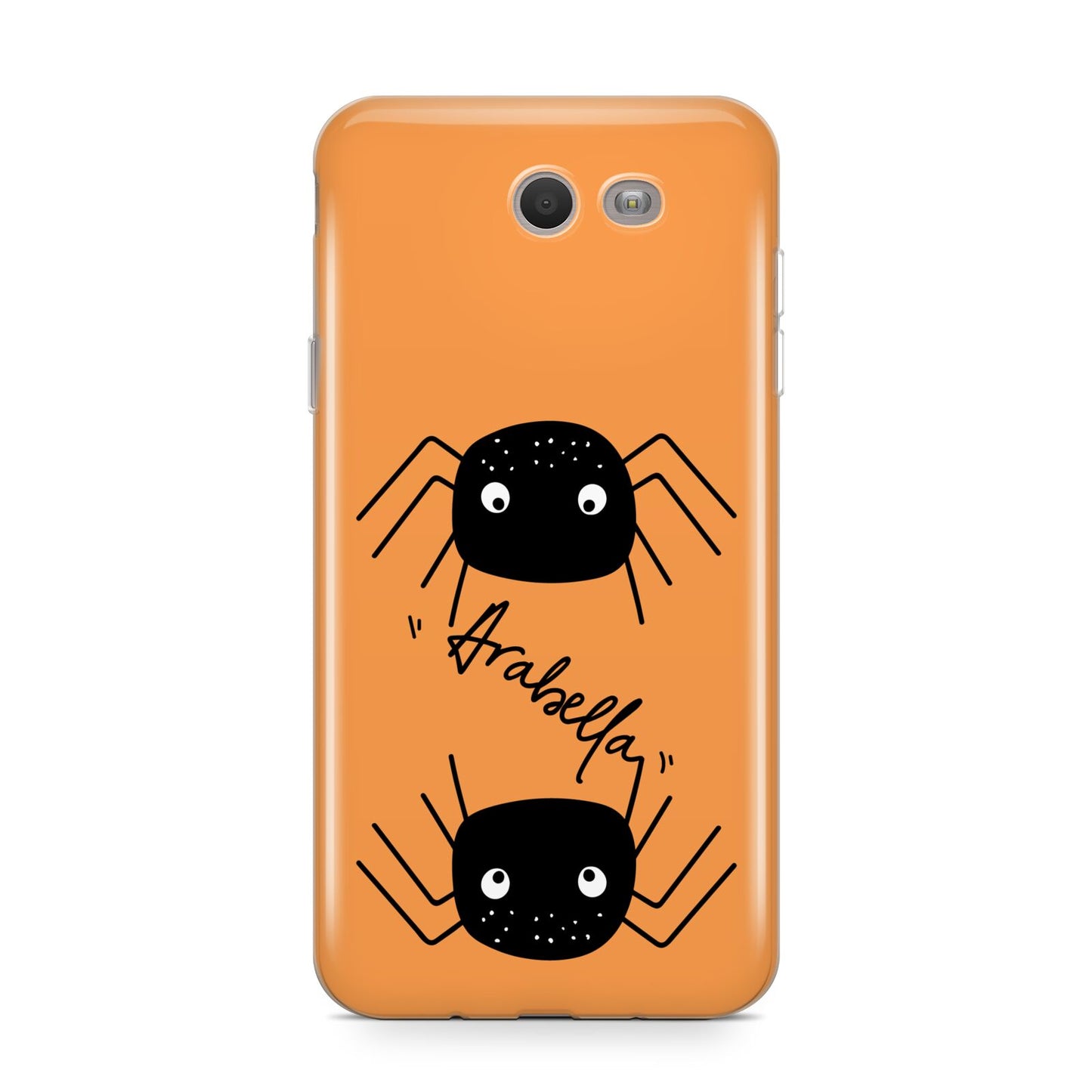 Spider Orange Personalised Samsung Galaxy J7 2017 Case