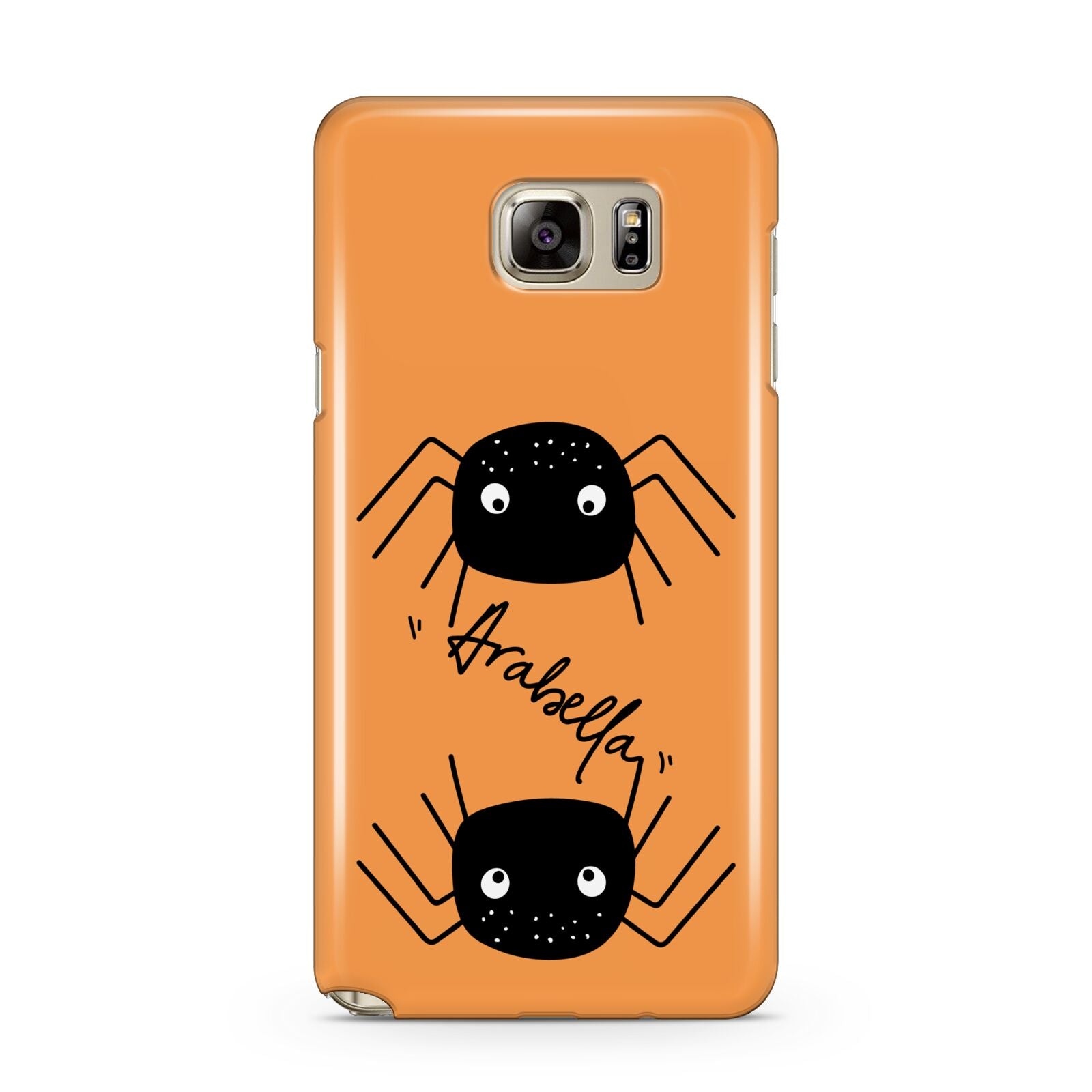 Spider Orange Personalised Samsung Galaxy Note 5 Case