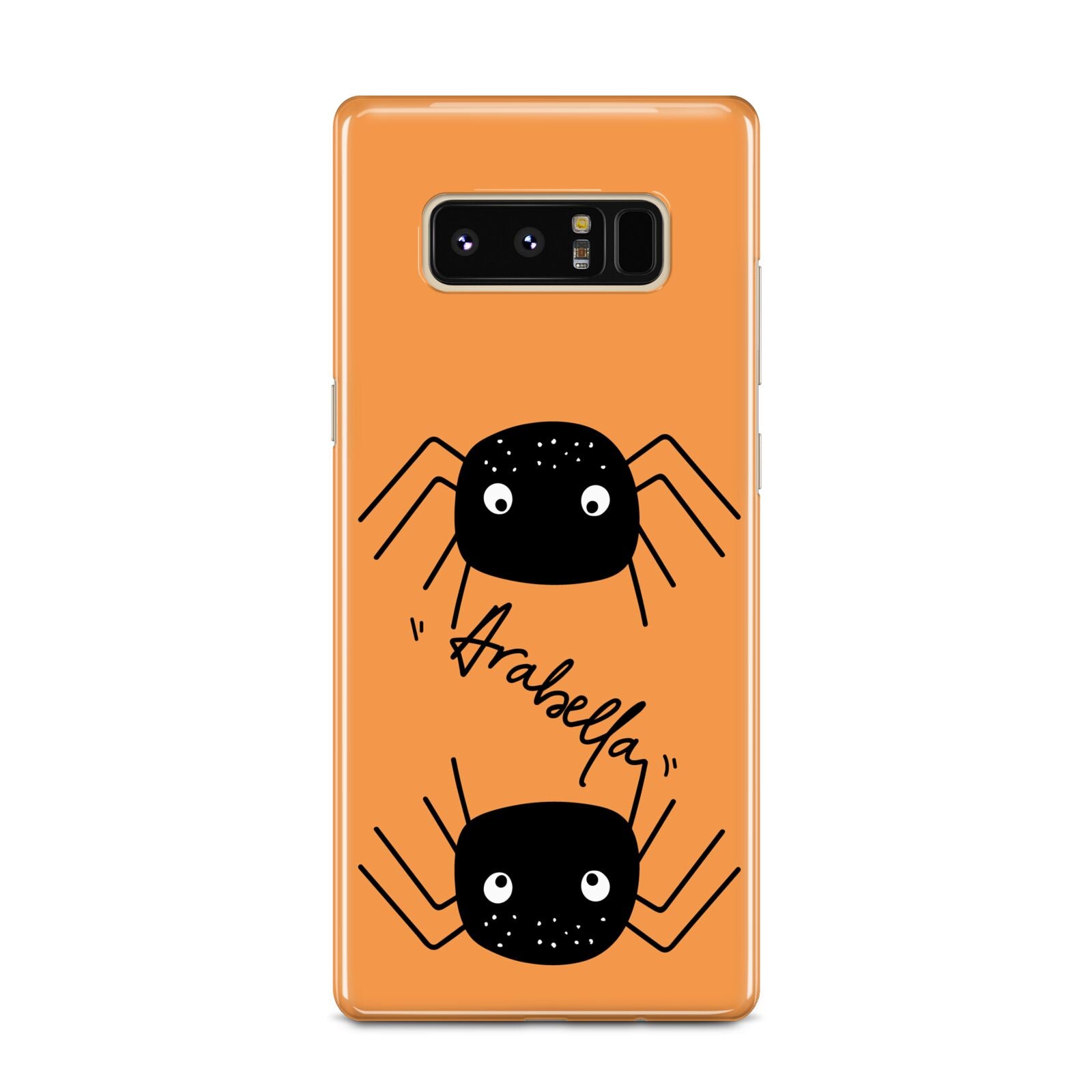 Spider Orange Personalised Samsung Galaxy Note 8 Case