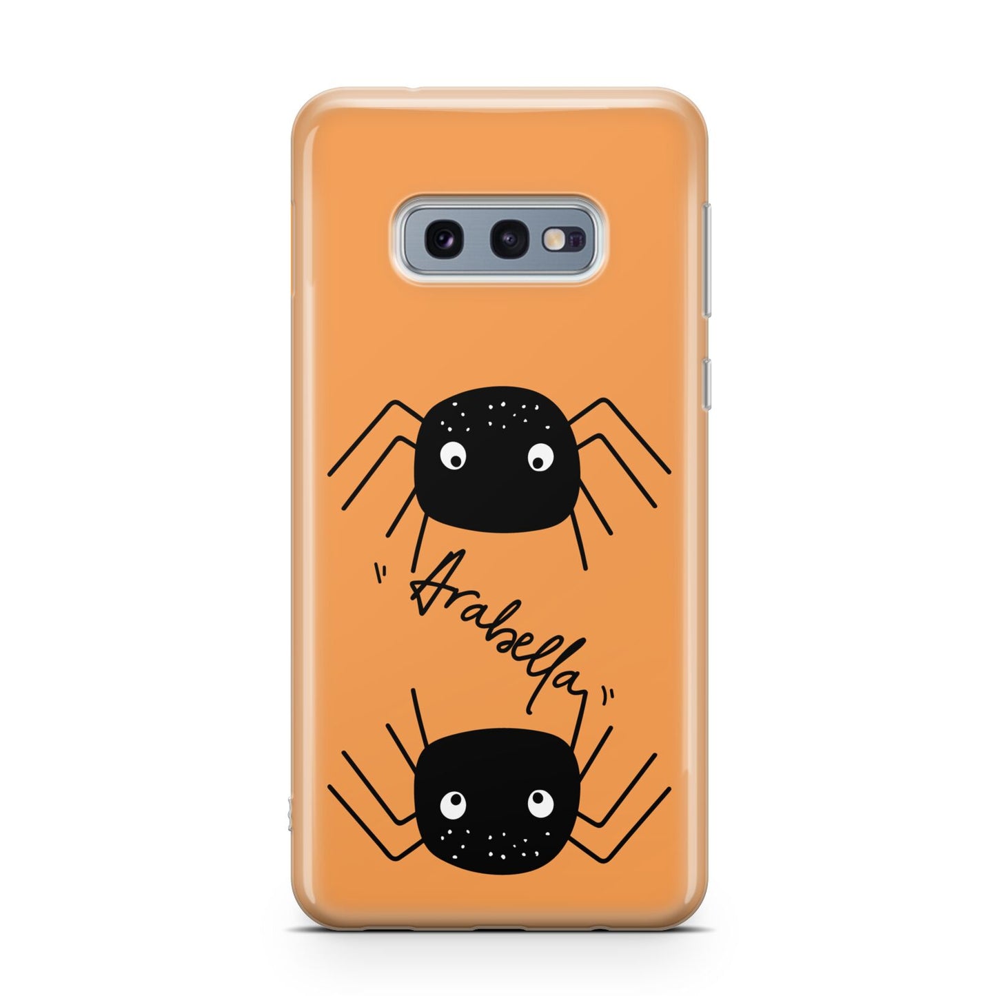 Spider Orange Personalised Samsung Galaxy S10E Case