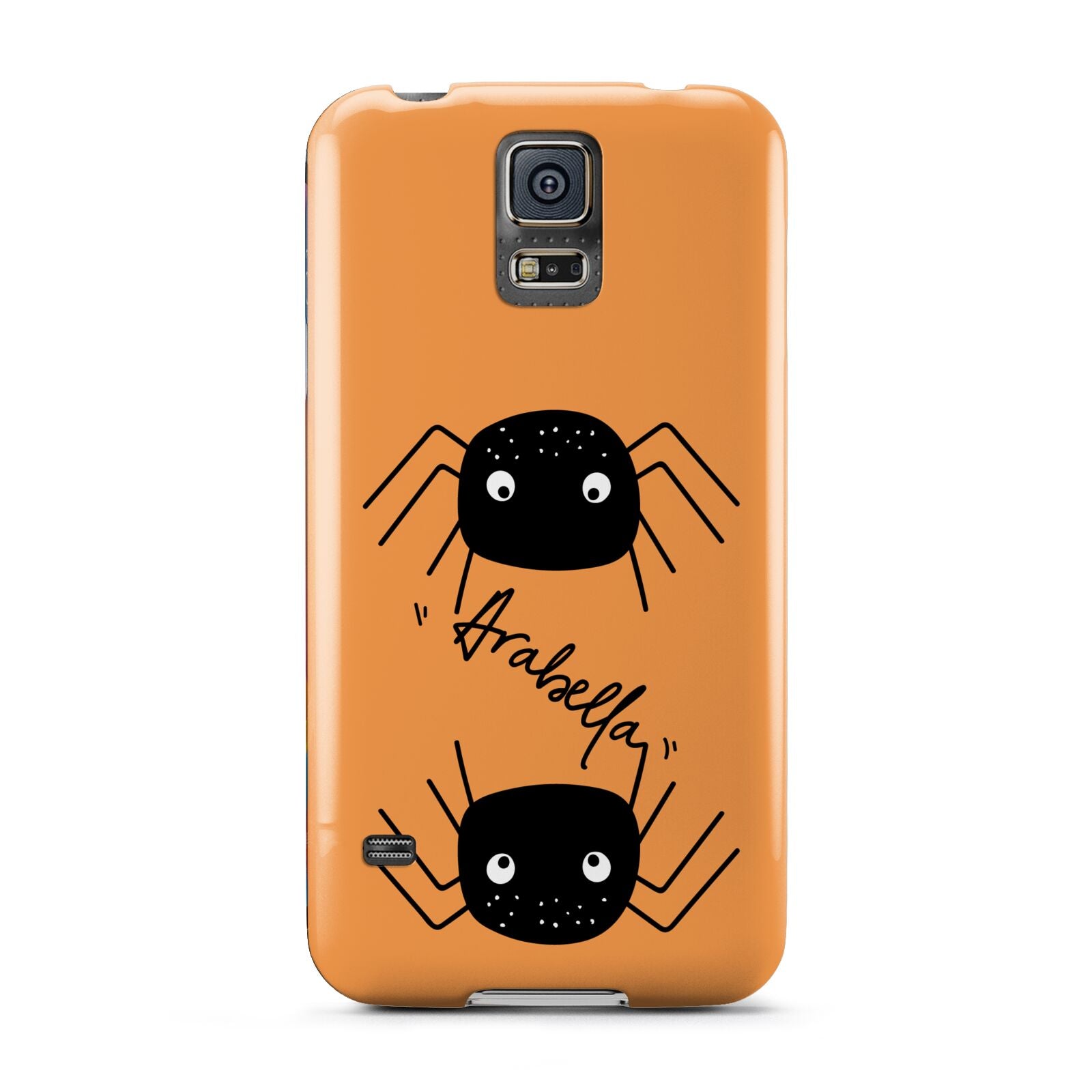 Spider Orange Personalised Samsung Galaxy S5 Case