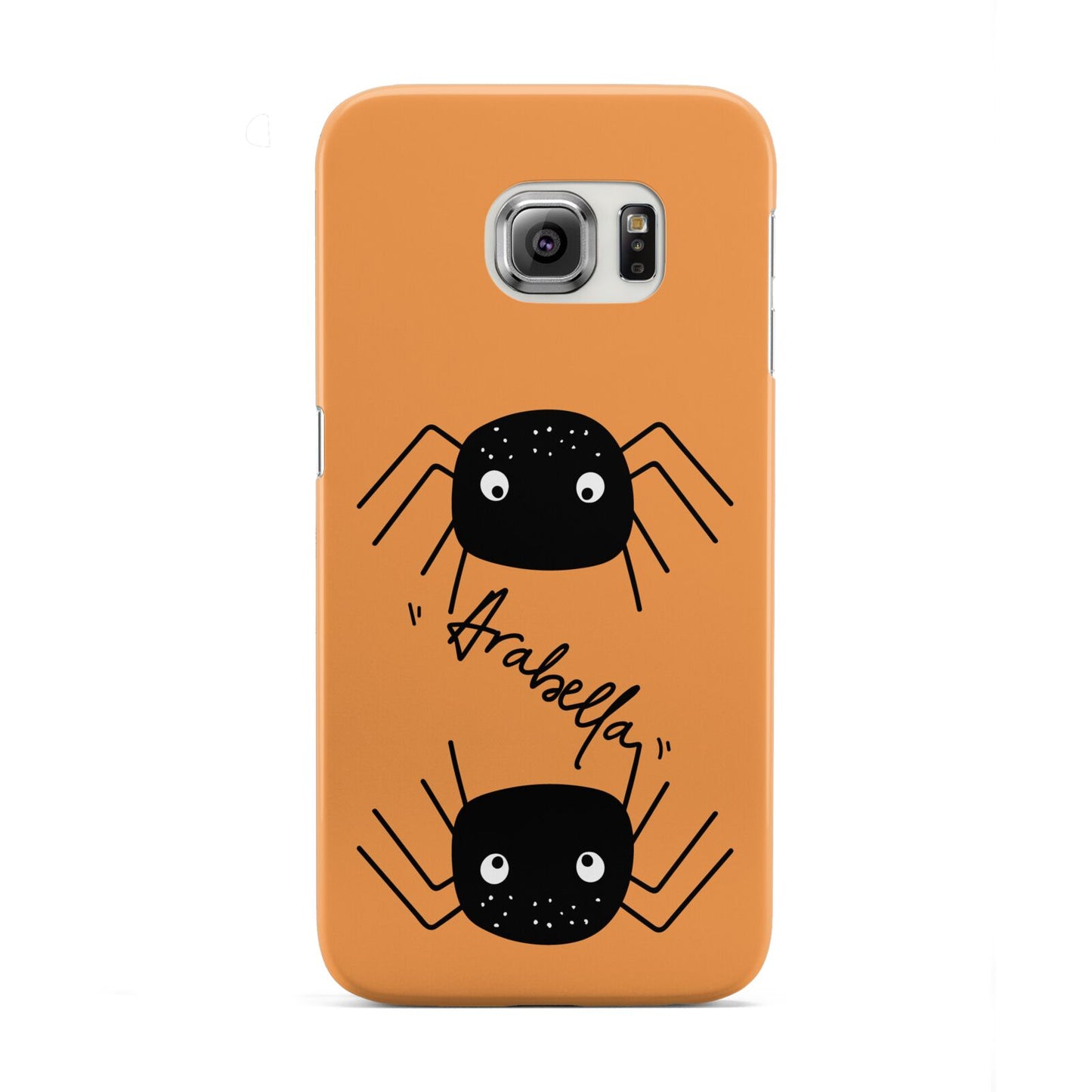 Spider Orange Personalised Samsung Galaxy S6 Edge Case