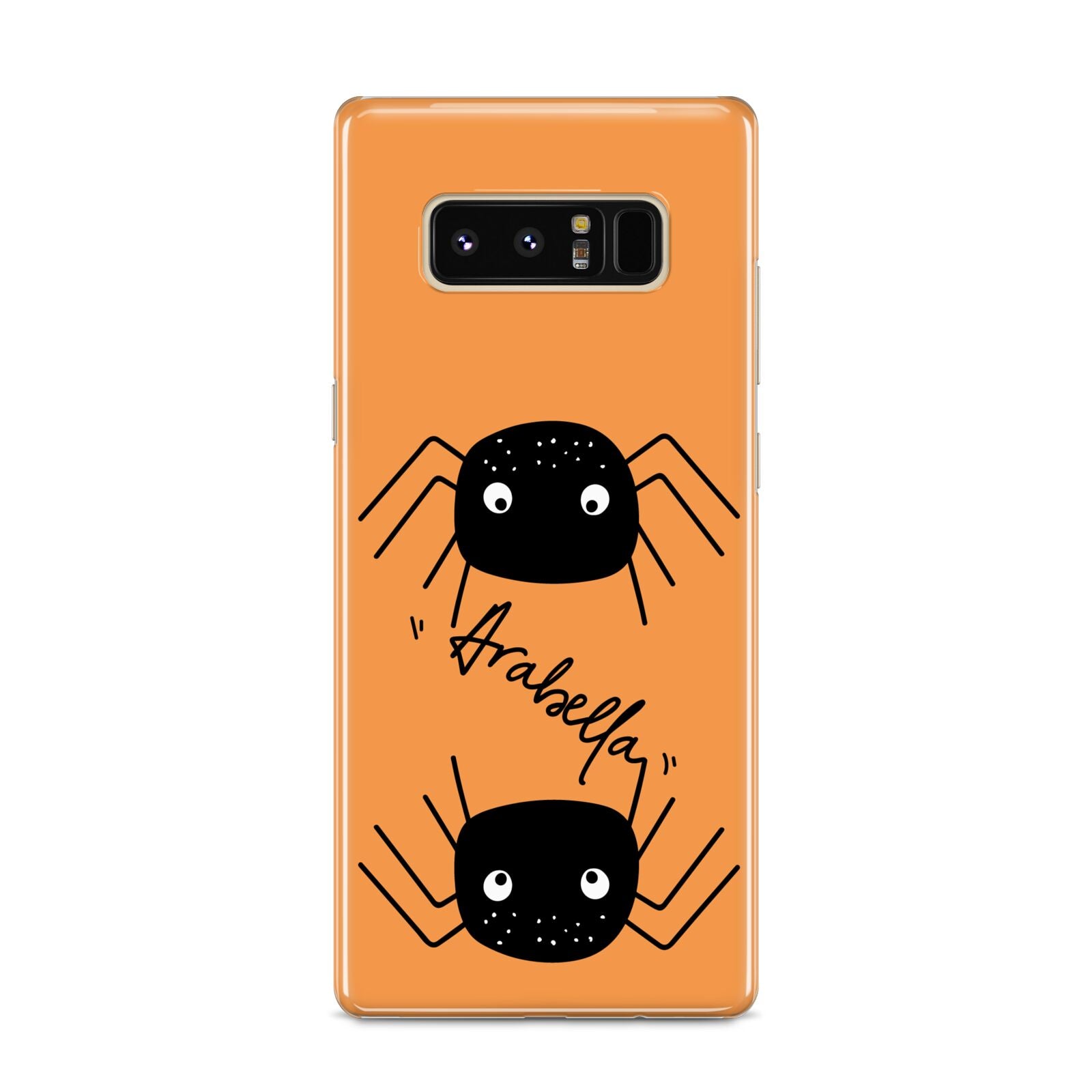 Spider Orange Personalised Samsung Galaxy S8 Case