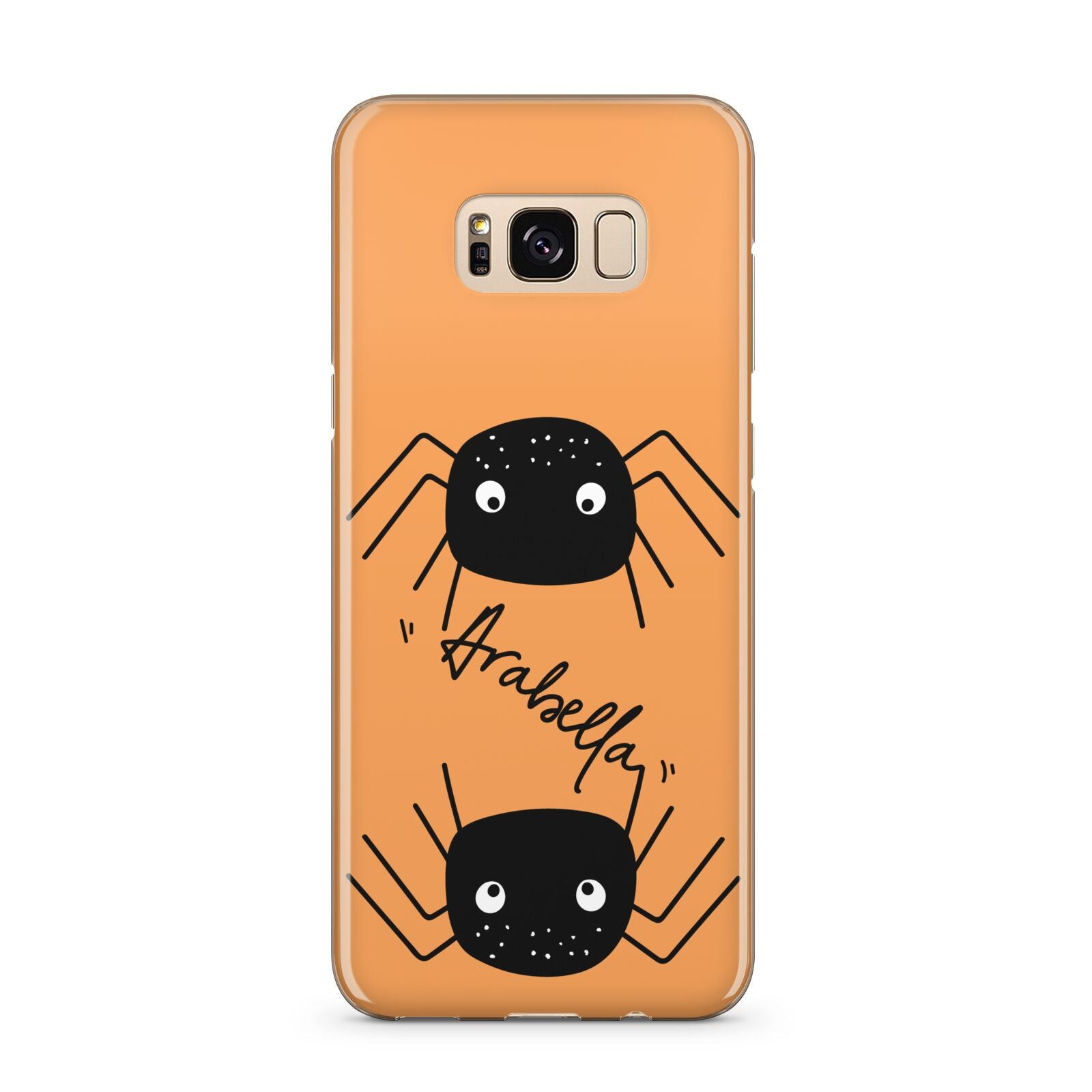 Spider Orange Personalised Samsung Galaxy S8 Plus Case