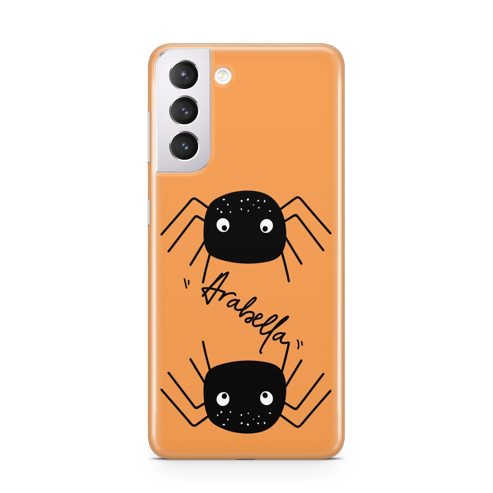 Spider Orange Personalised Samsung S21 Case