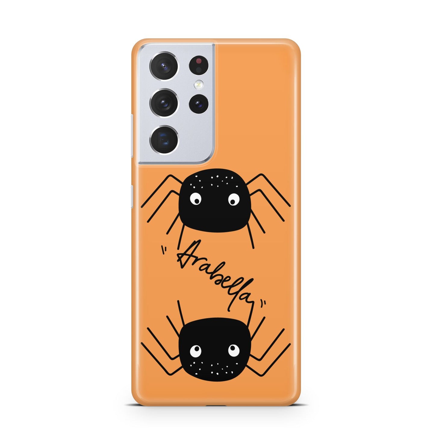 Spider Orange Personalised Samsung S21 Ultra Case