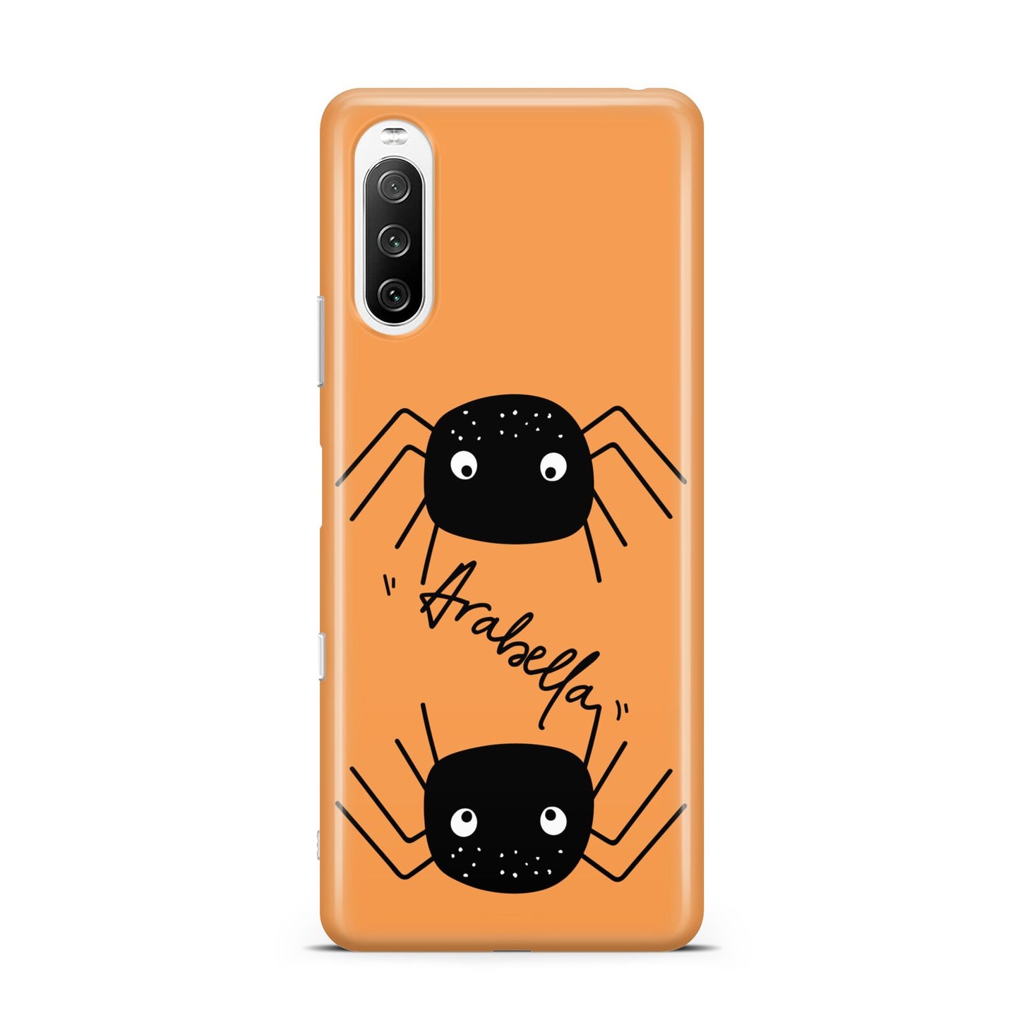 Spider Orange Personalised Sony Xperia 10 III Case