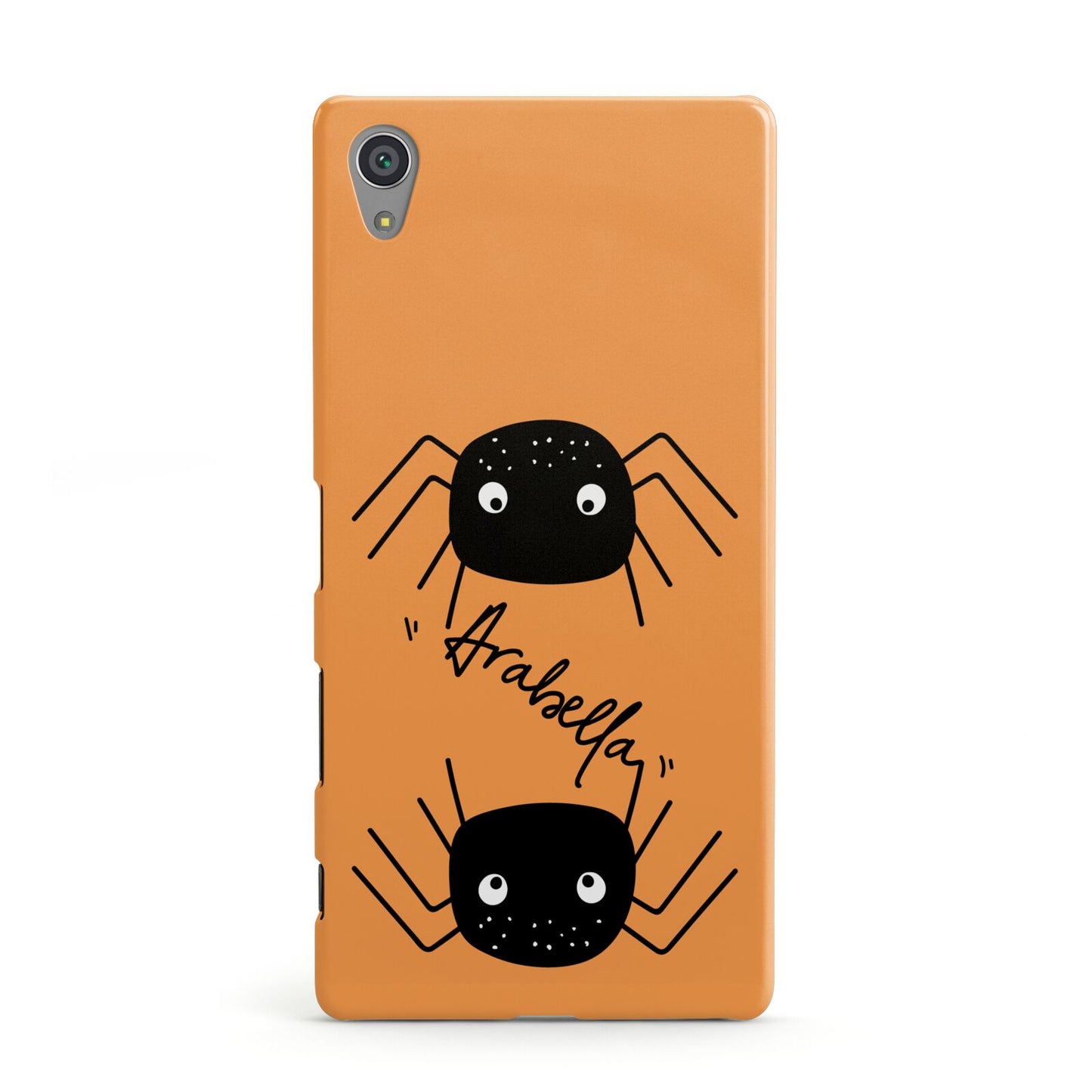 Spider Orange Personalised Sony Xperia Case