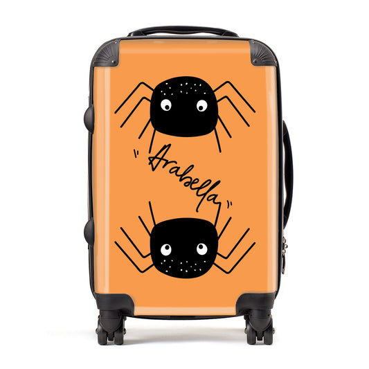 Spider Orange Personalised Suitcase