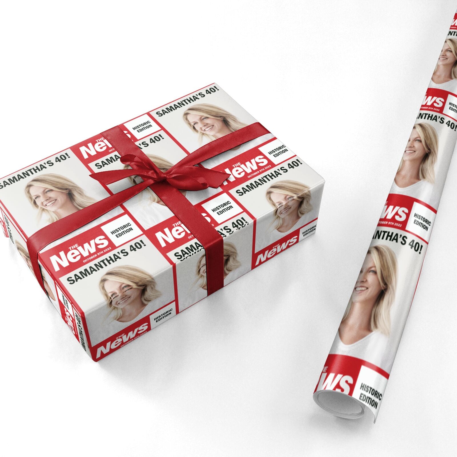 Spoof Newspaper Personalised Wrapping Paper