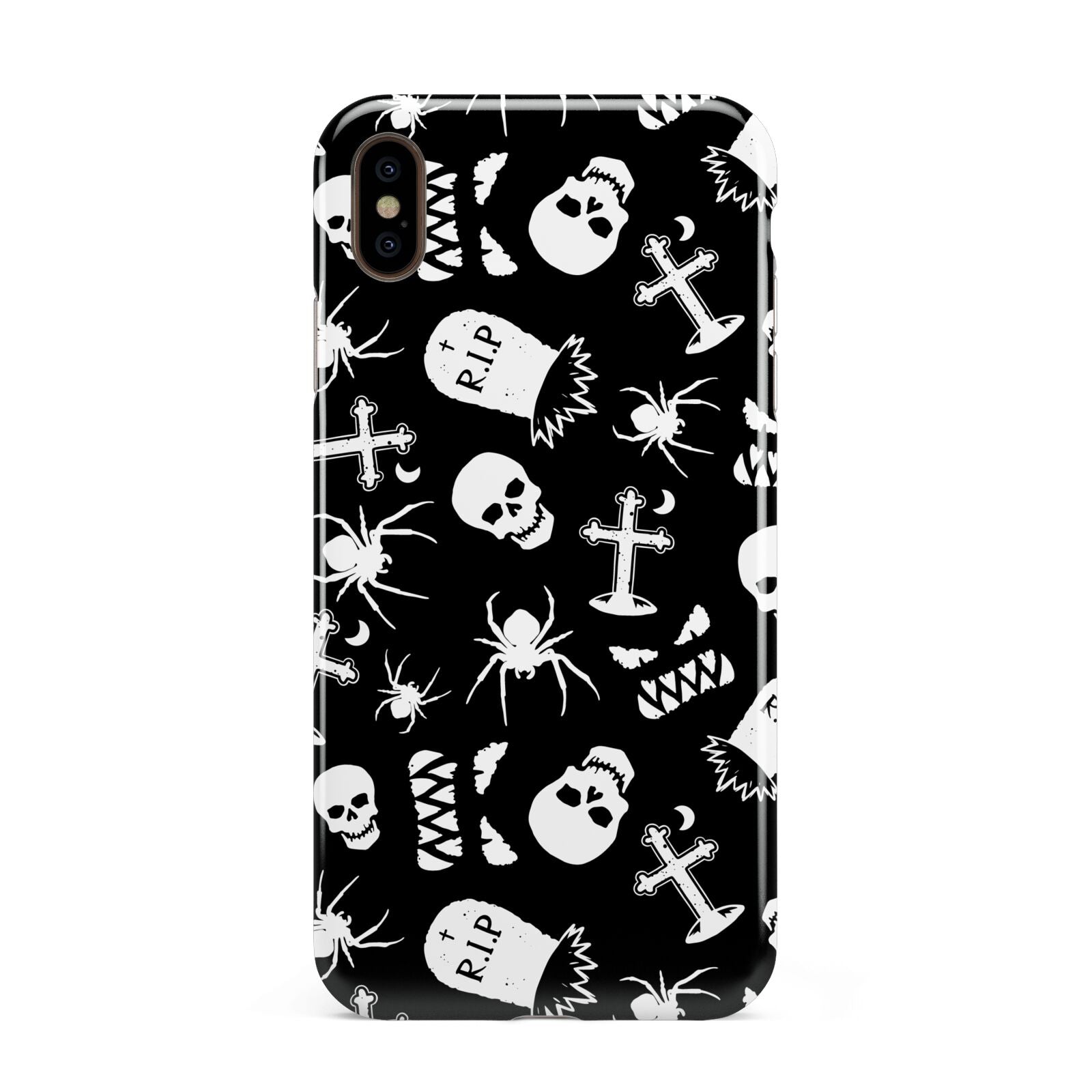 Spooky Illustrations Apple iPhone Xs Max 3D Tough Case