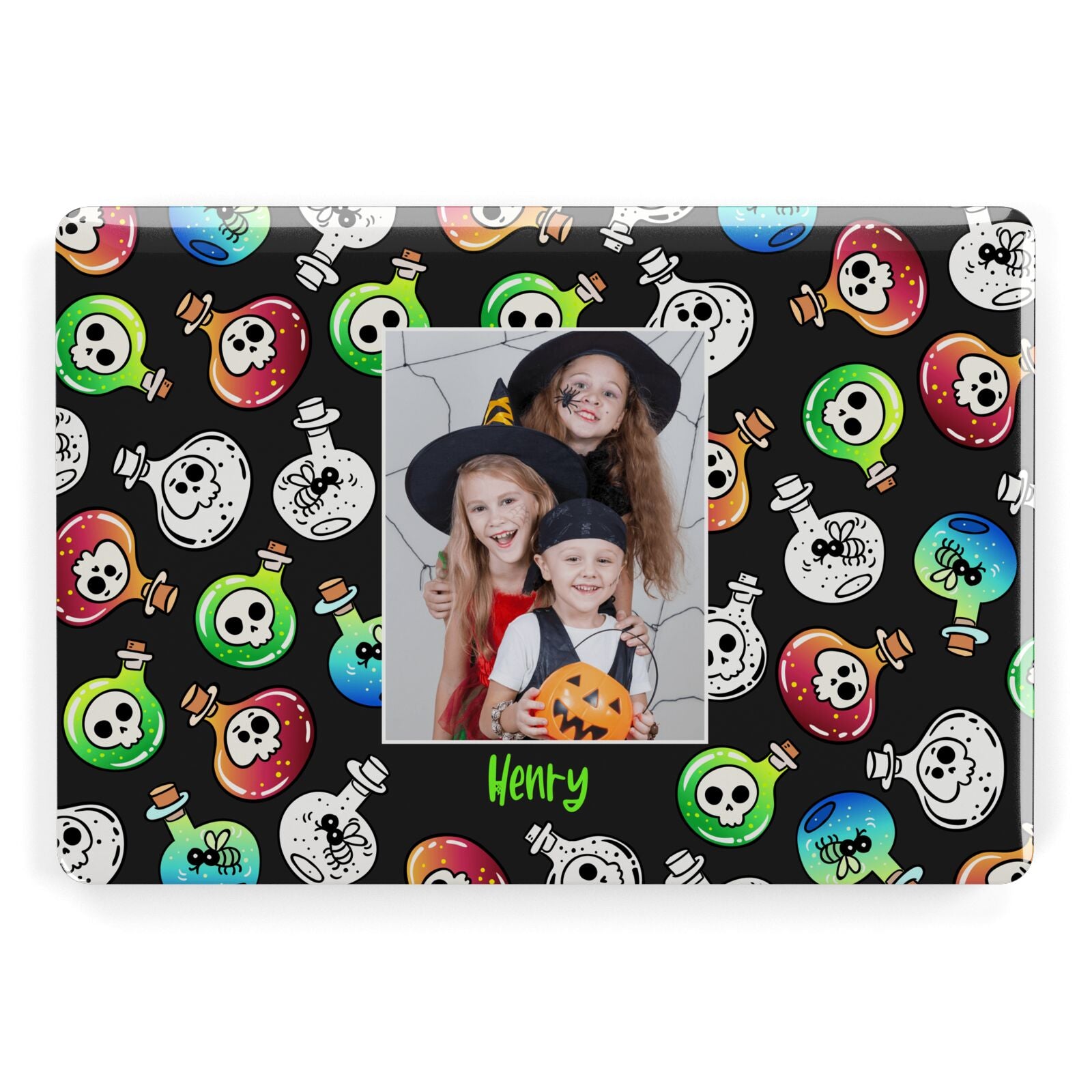 Spooky Potions Halloween Photo Upload Apple MacBook Case