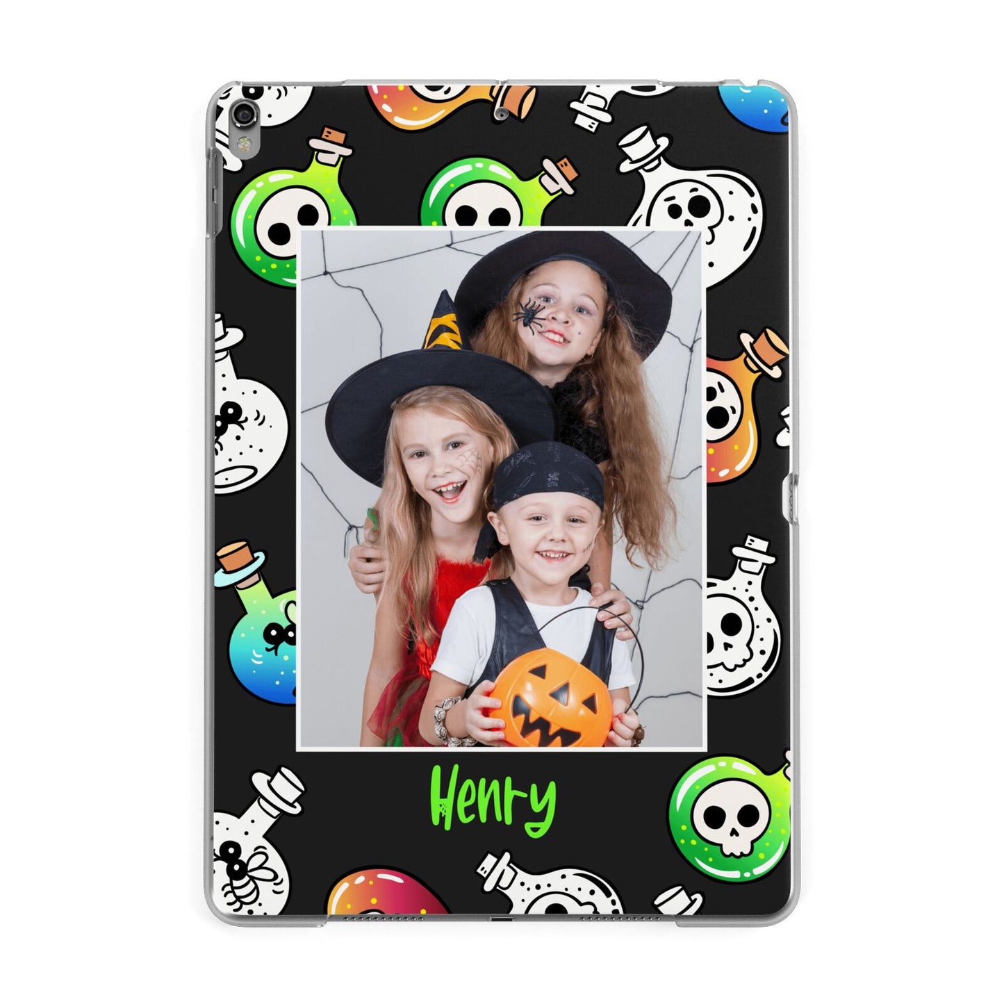 Spooky Potions Halloween Photo Upload Apple iPad Grey Case