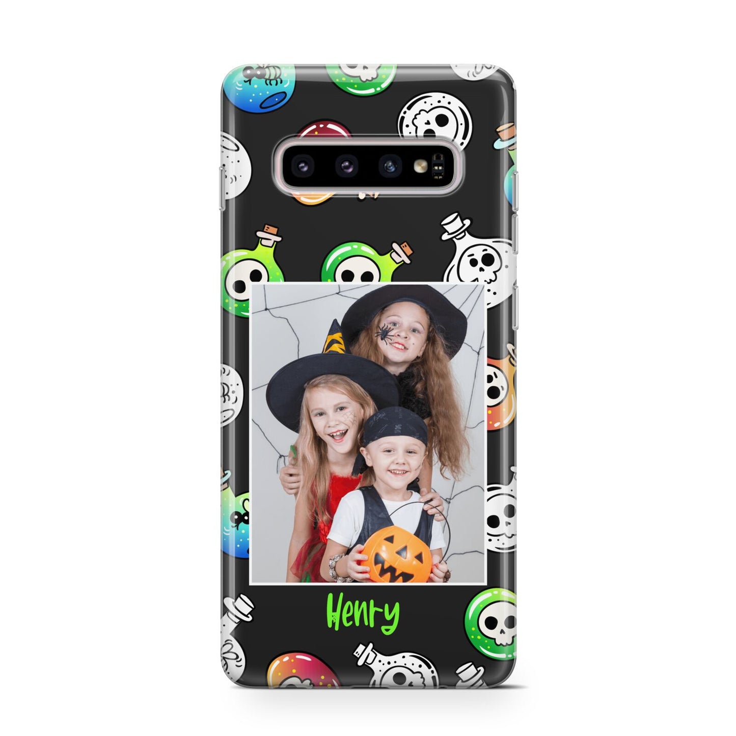 Spooky Potions Halloween Photo Upload Protective Samsung Galaxy Case