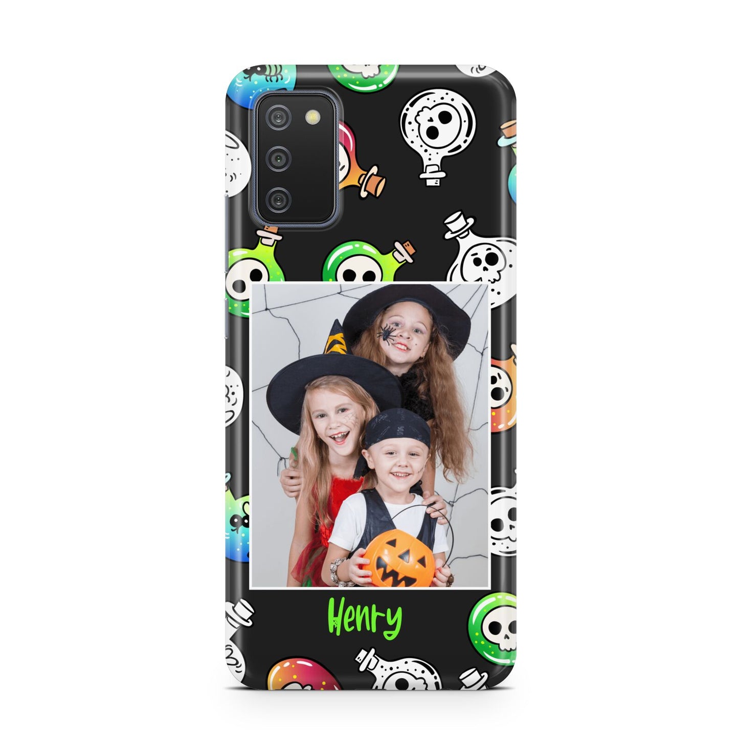 Spooky Potions Halloween Photo Upload Samsung A02s Case