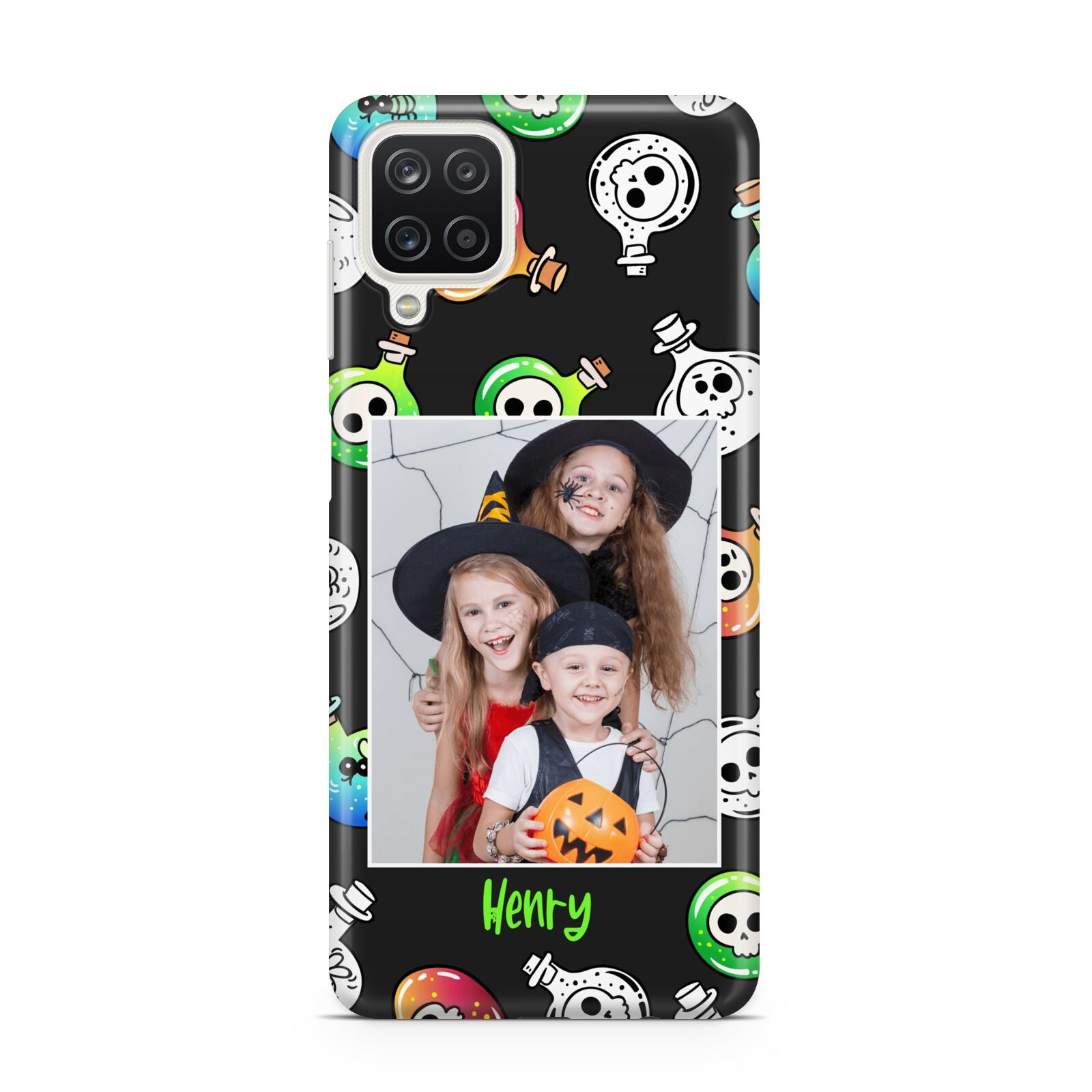 Spooky Potions Halloween Photo Upload Samsung A12 Case