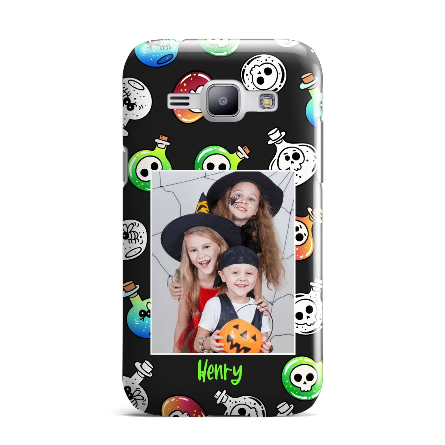 Spooky Potions Halloween Photo Upload Samsung Galaxy J1 2015 Case