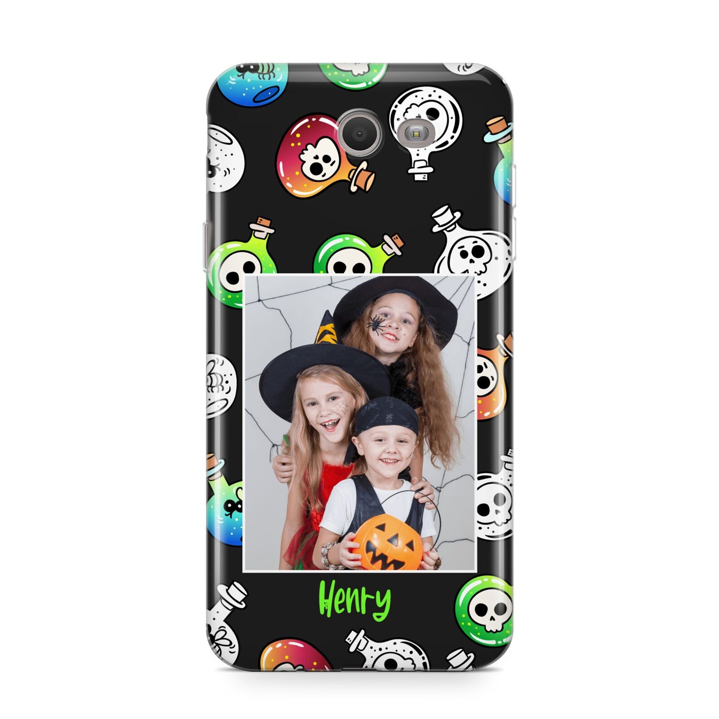 Spooky Potions Halloween Photo Upload Samsung Galaxy J7 2017 Case