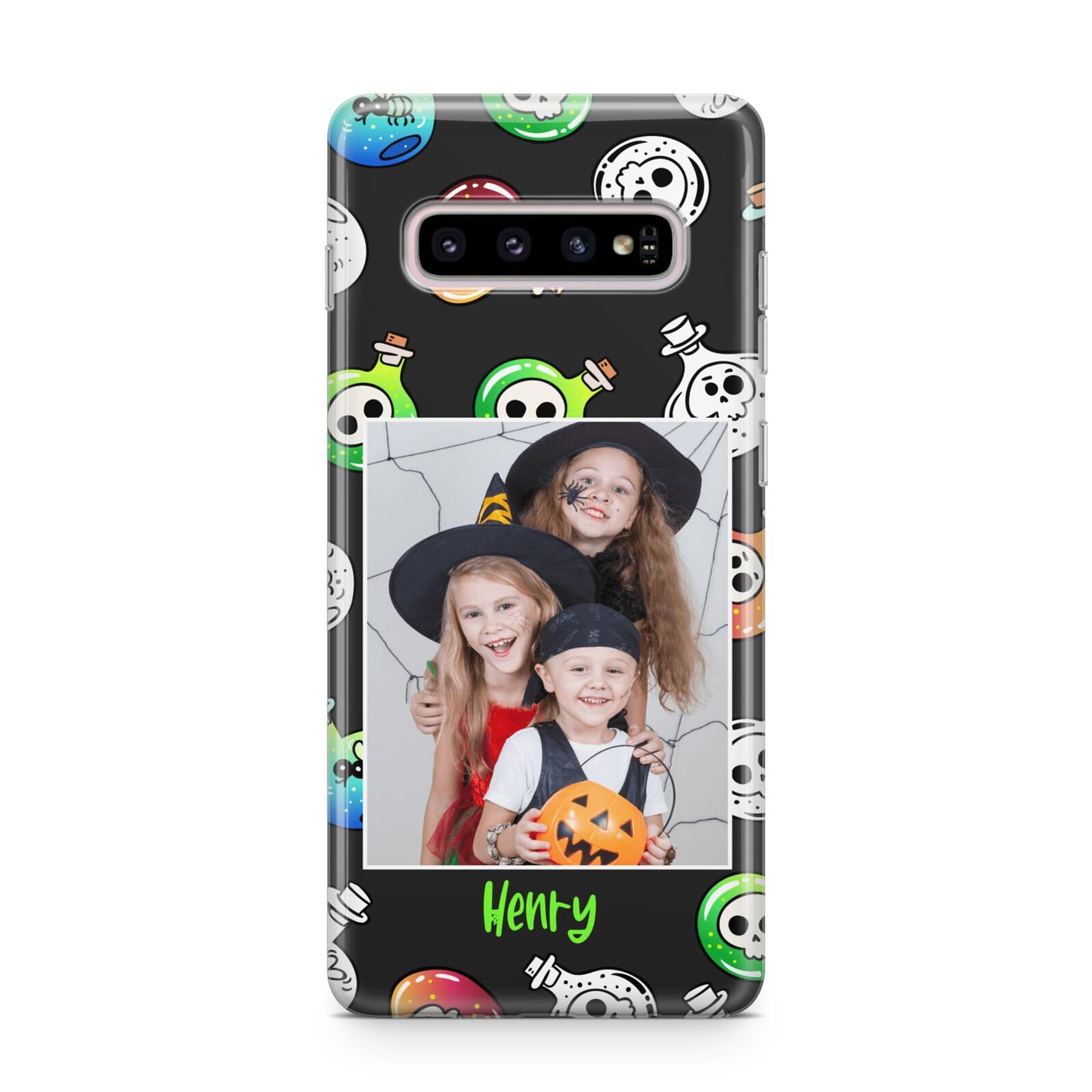 Spooky Potions Halloween Photo Upload Samsung Galaxy S10 Plus Case