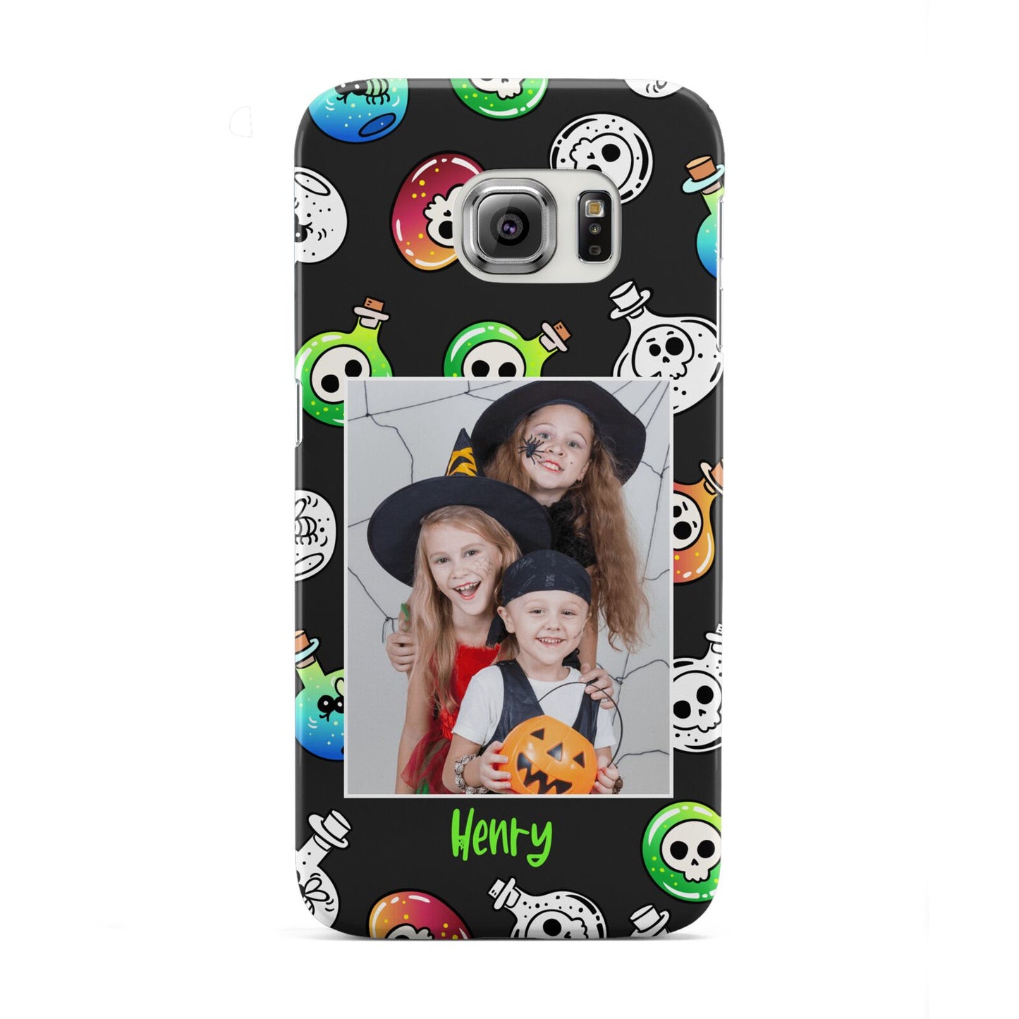 Spooky Potions Halloween Photo Upload Samsung Galaxy S6 Edge Case