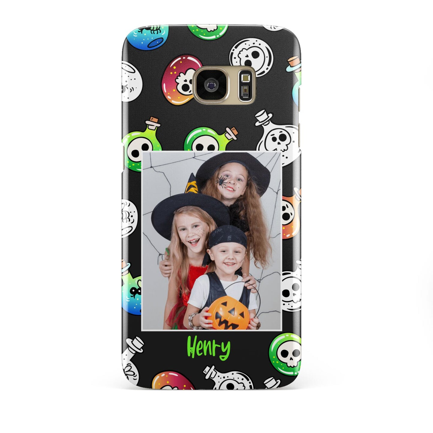 Spooky Potions Halloween Photo Upload Samsung Galaxy S7 Edge Case