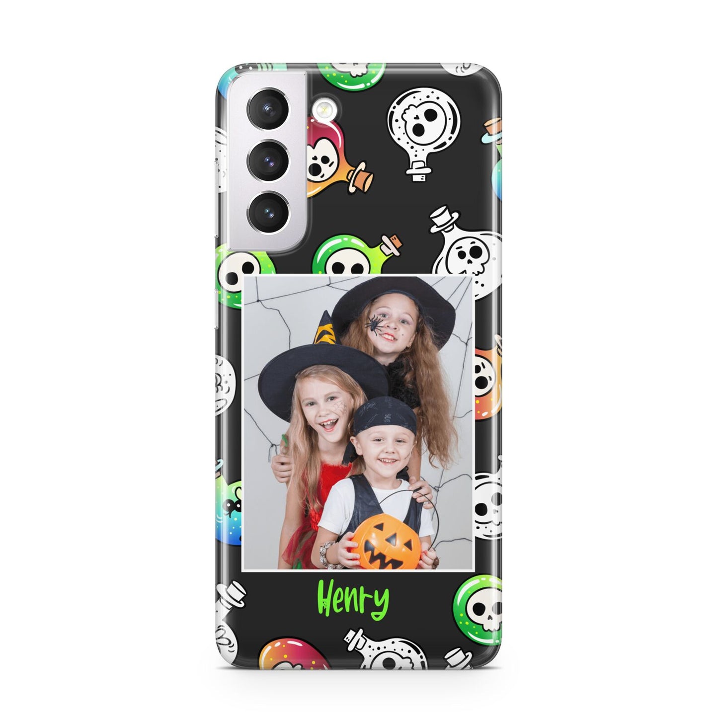 Spooky Potions Halloween Photo Upload Samsung S21 Case