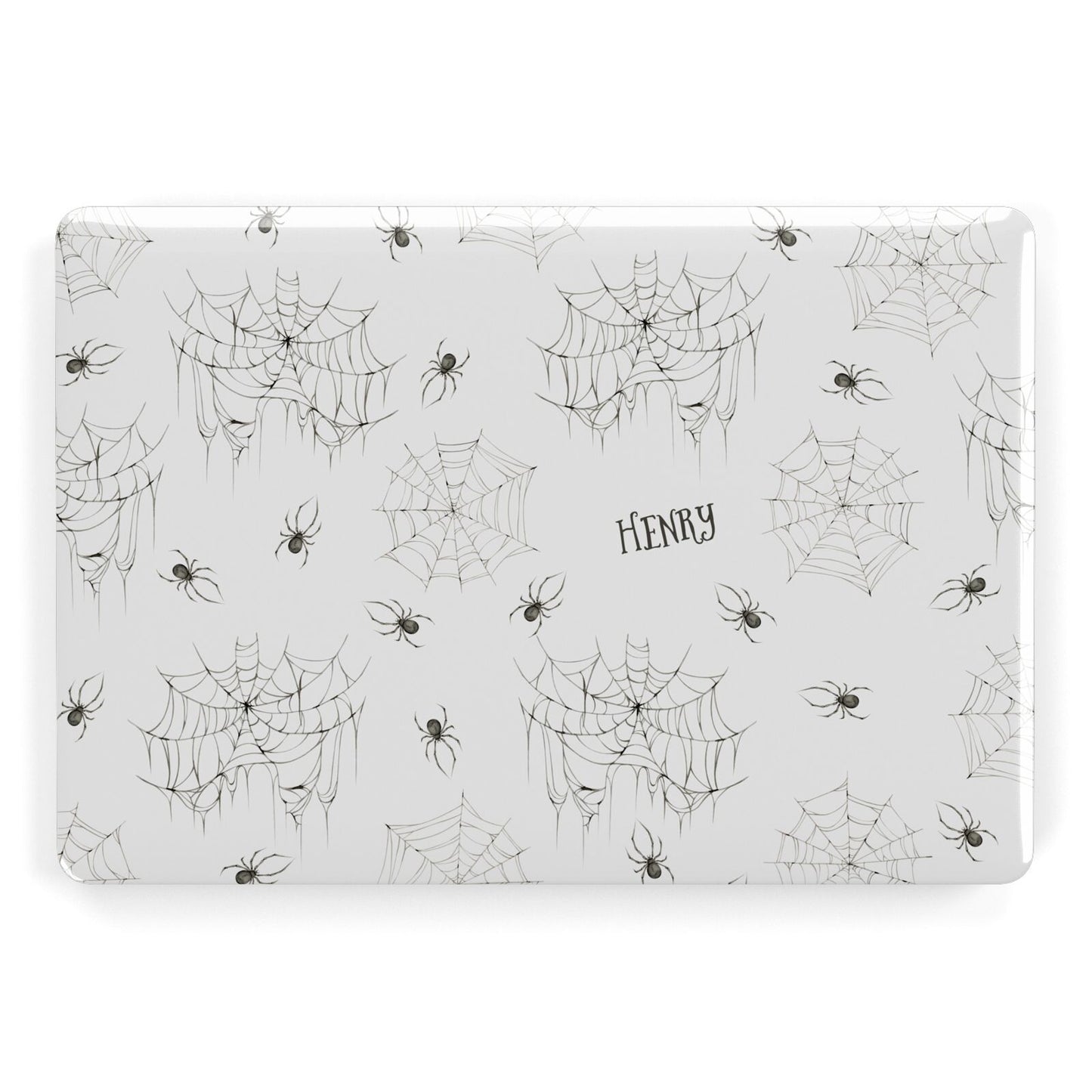 Spooky Spiders Webs Personalised Apple MacBook Case