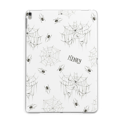 Spooky Spiders Webs Personalised Apple iPad Silver Case