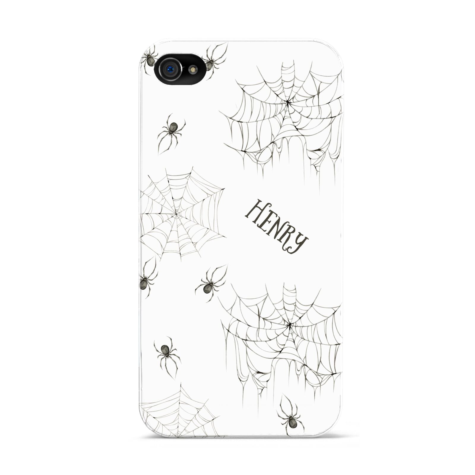 Spooky Spiders Webs Personalised Apple iPhone 4s Case