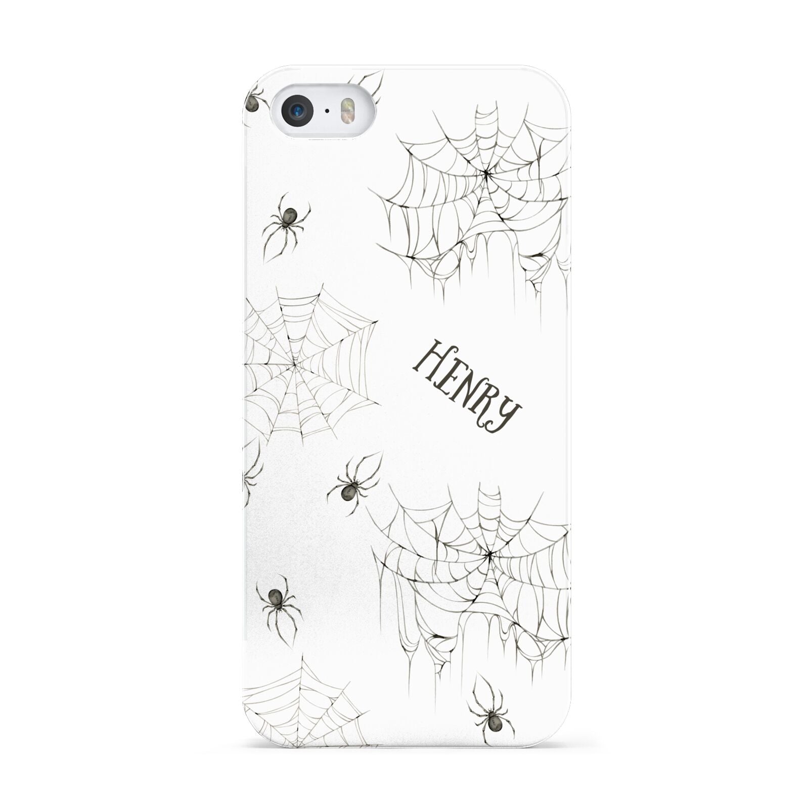 Spooky Spiders Webs Personalised Apple iPhone 5 Case