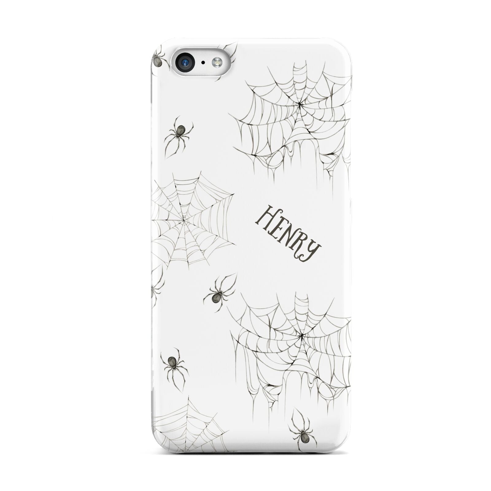 Spooky Spiders Webs Personalised Apple iPhone 5c Case