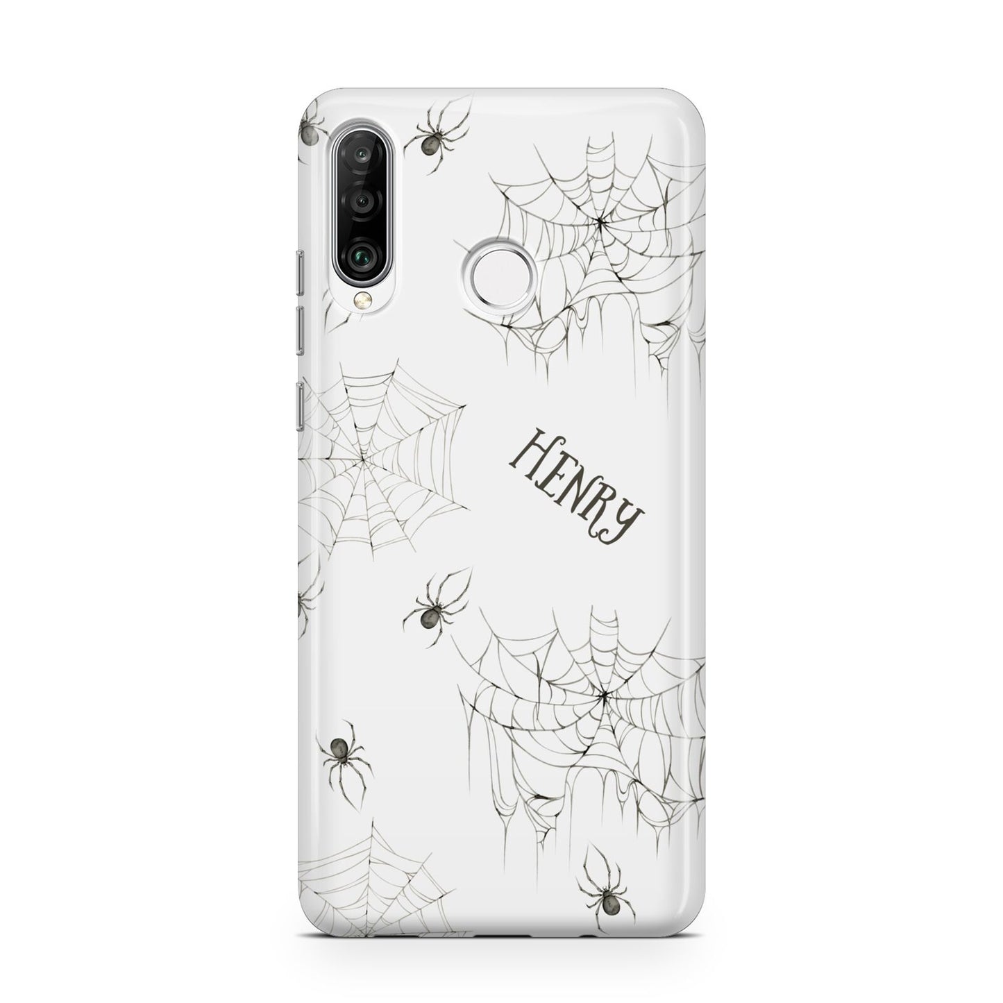 Spooky Spiders Webs Personalised Huawei P30 Lite Phone Case