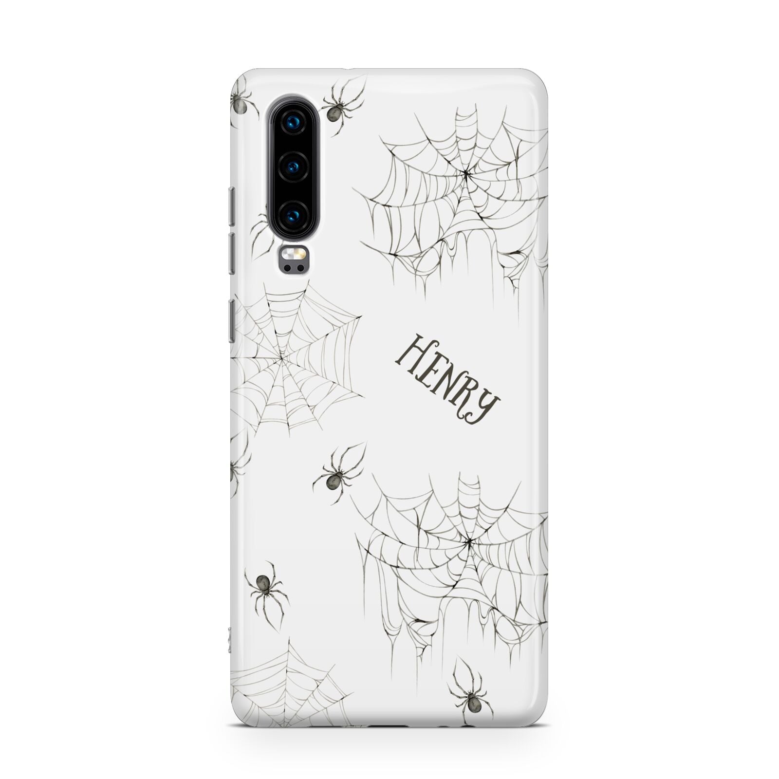 Spooky Spiders Webs Personalised Huawei P30 Phone Case