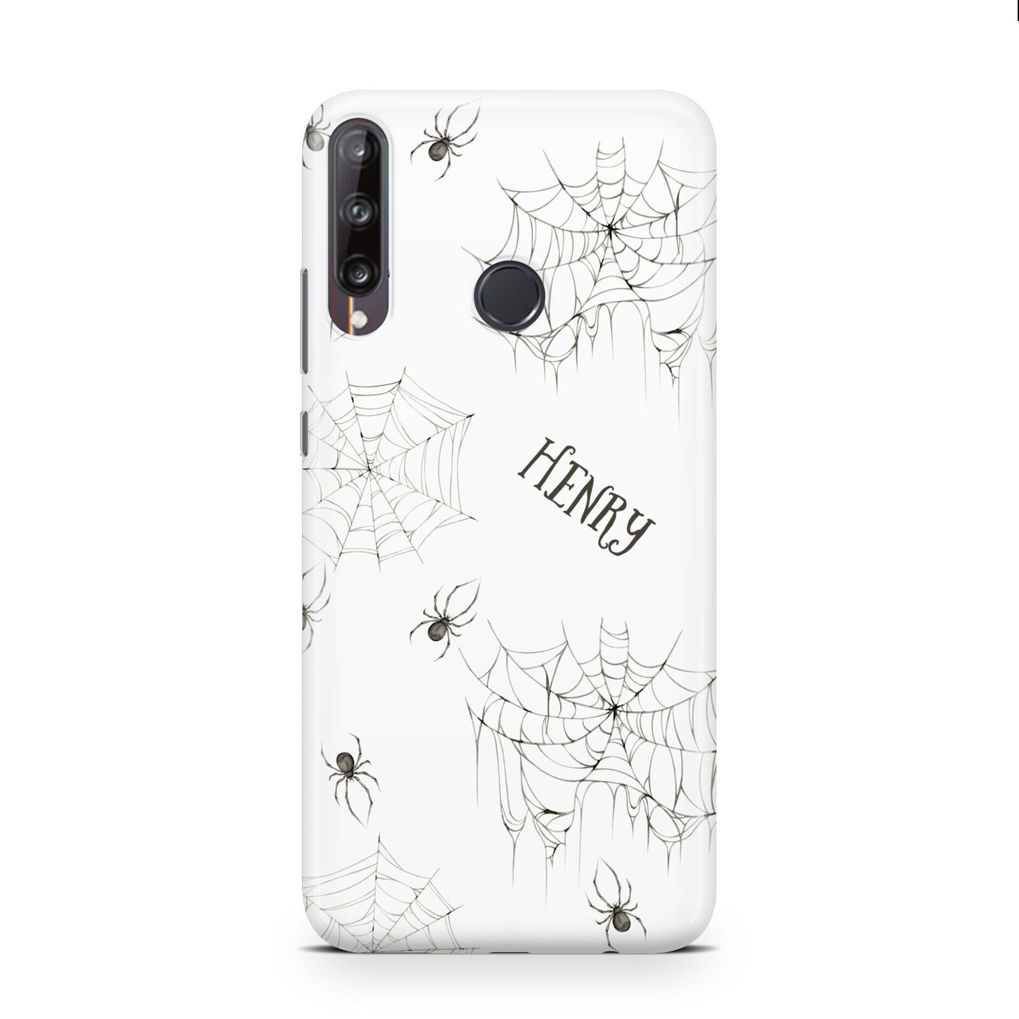 Spooky Spiders Webs Personalised Huawei P40 Lite E Phone Case