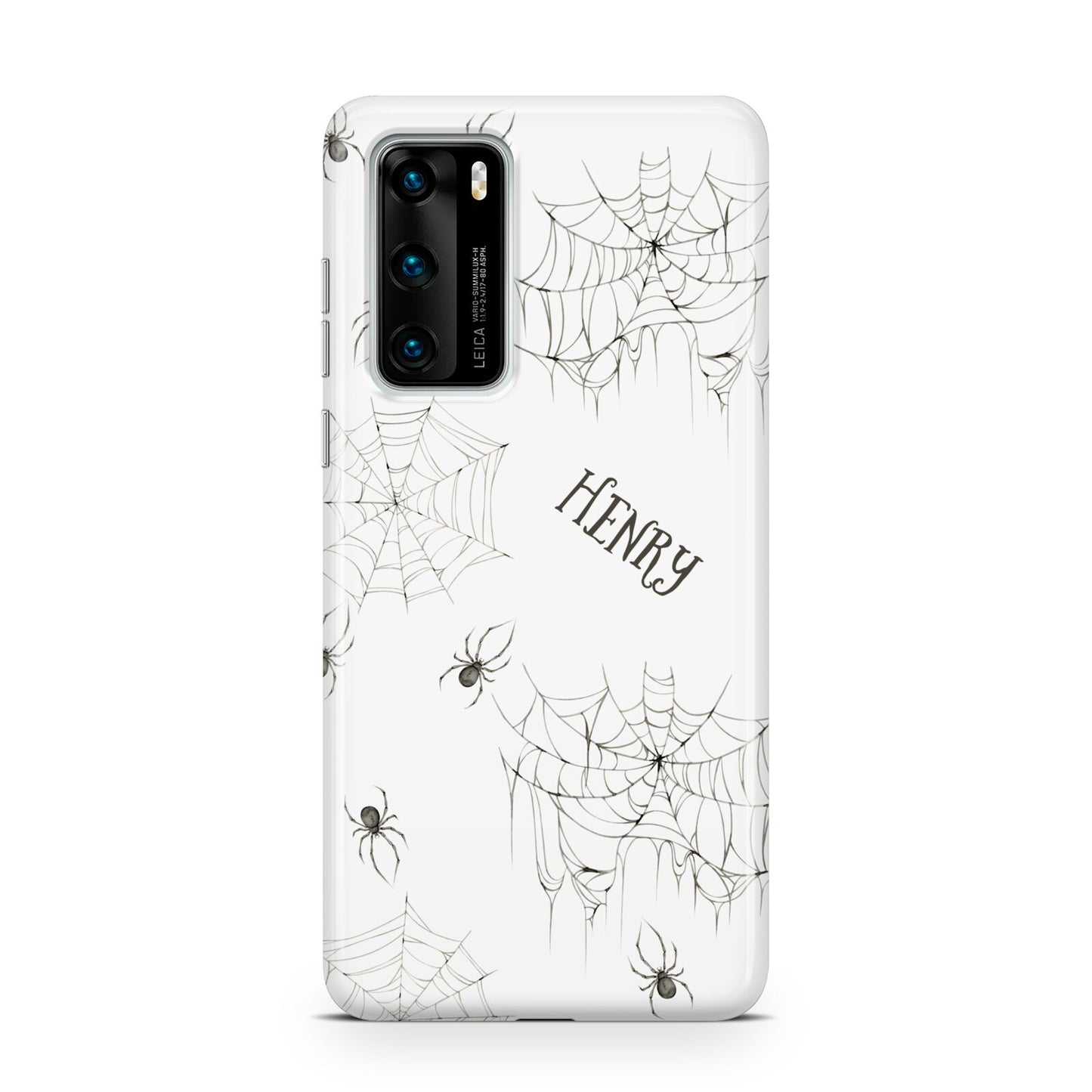 Spooky Spiders Webs Personalised Huawei P40 Phone Case