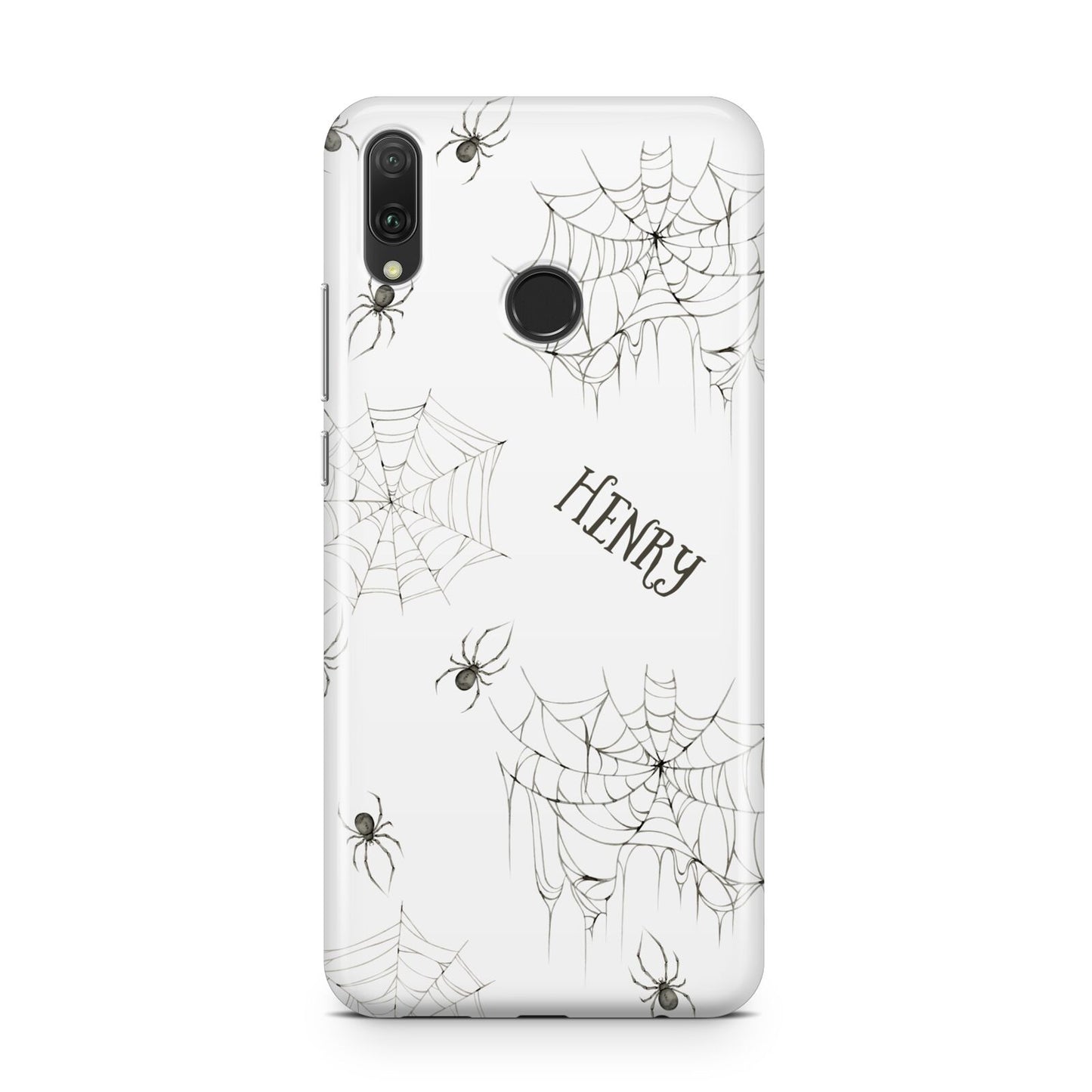 Spooky Spiders Webs Personalised Huawei Y9 2019