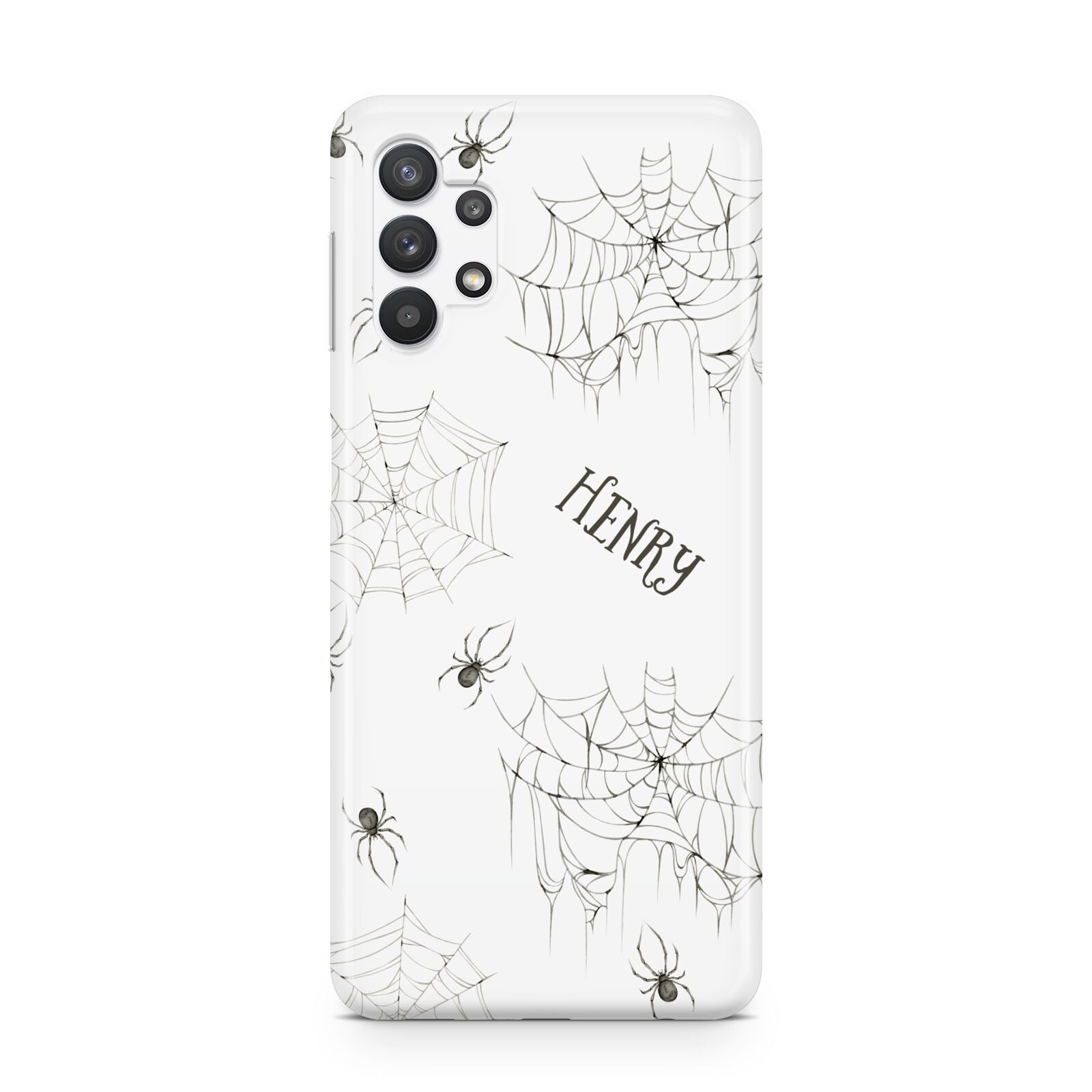 Spooky Spiders Webs Personalised Samsung A32 5G Case