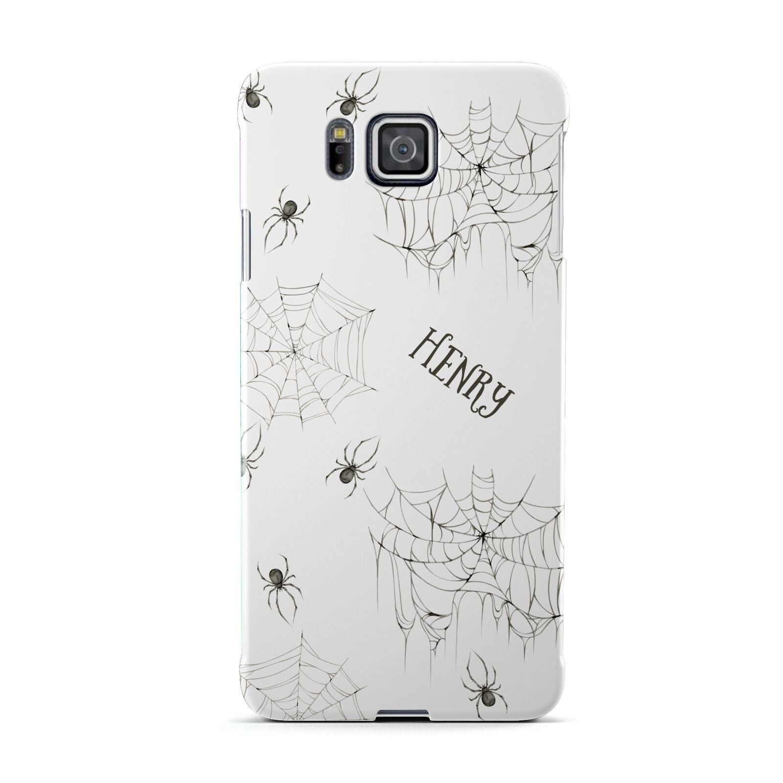 Spooky Spiders Webs Personalised Samsung Galaxy Alpha Case