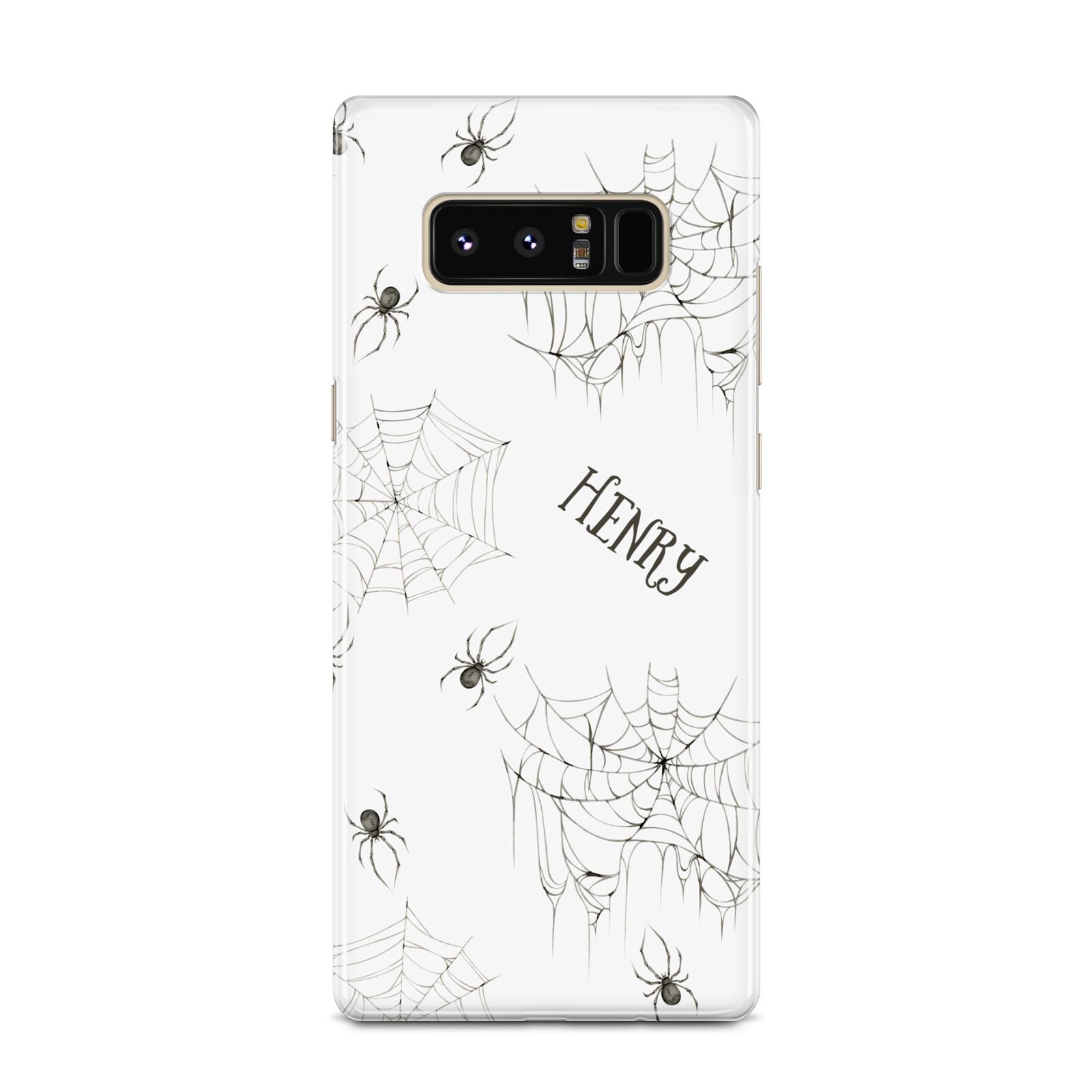 Spooky Spiders Webs Personalised Samsung Galaxy Note 8 Case