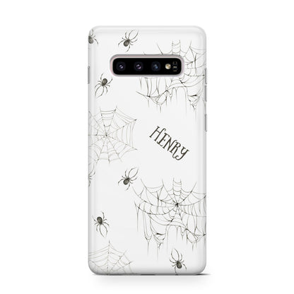 Spooky Spiders Webs Personalised Samsung Galaxy S10 Case