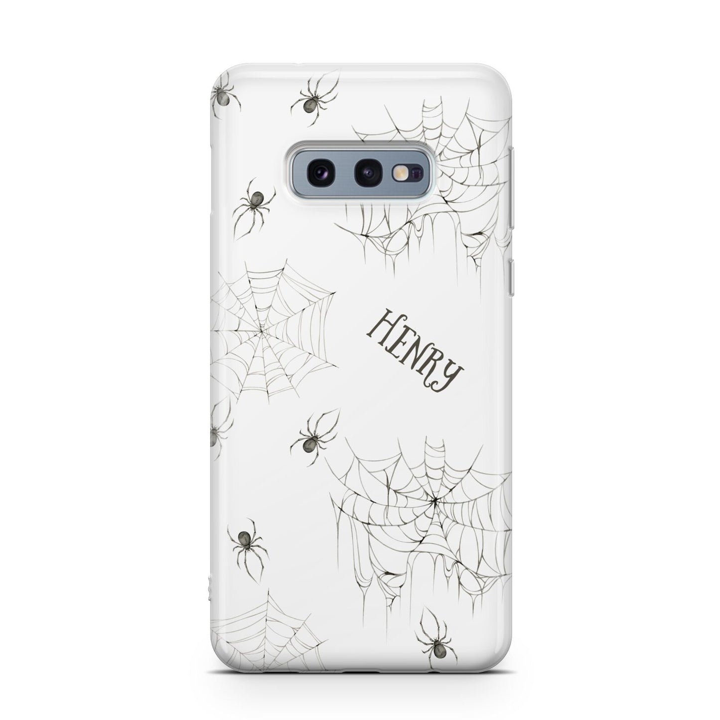 Spooky Spiders Webs Personalised Samsung Galaxy S10E Case