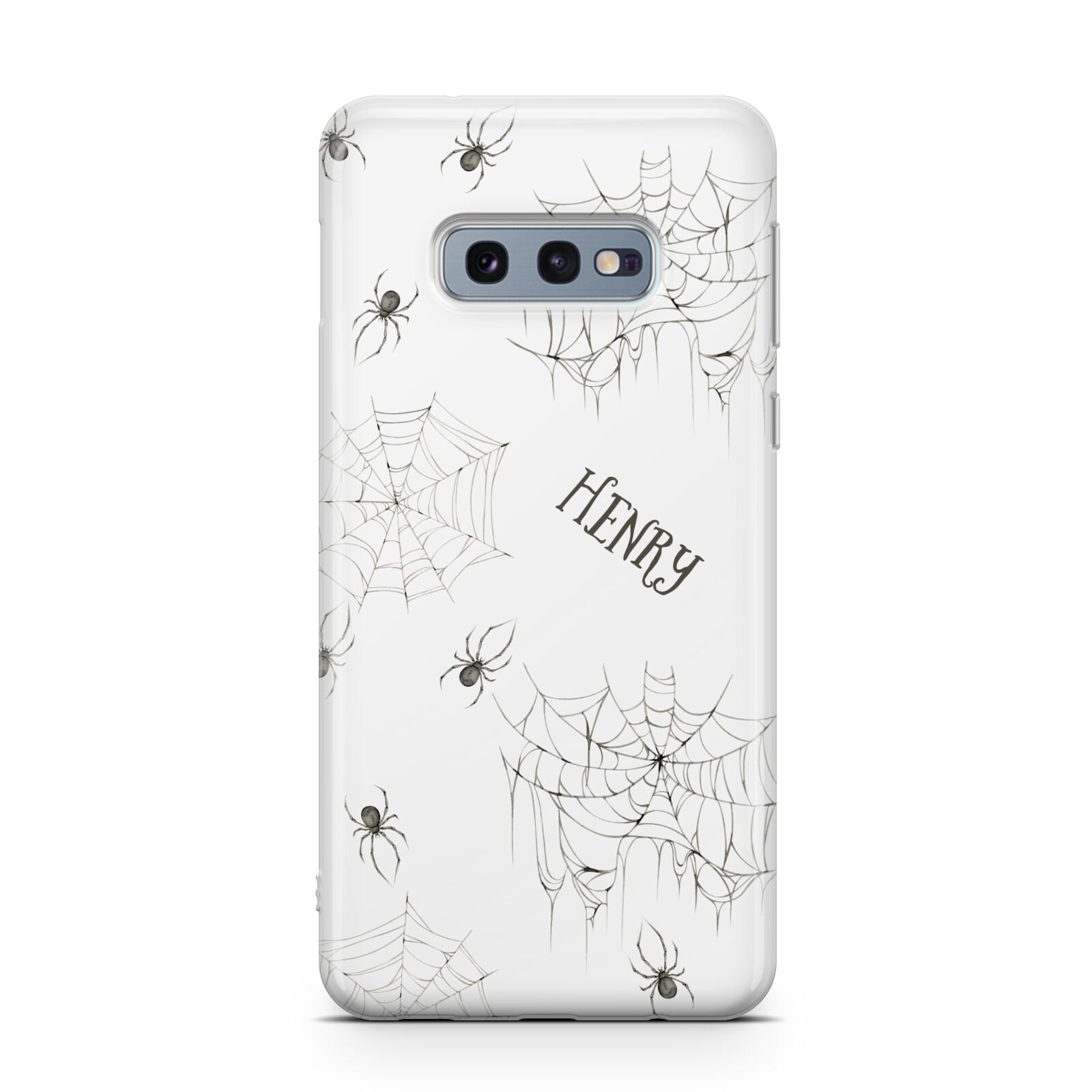 Spooky Spiders Webs Personalised Samsung Galaxy S10E Case