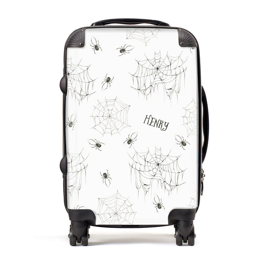 Spooky Spiders Webs Personalised Suitcase