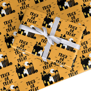 Spooky Trick or Treat Wrapping Paper
