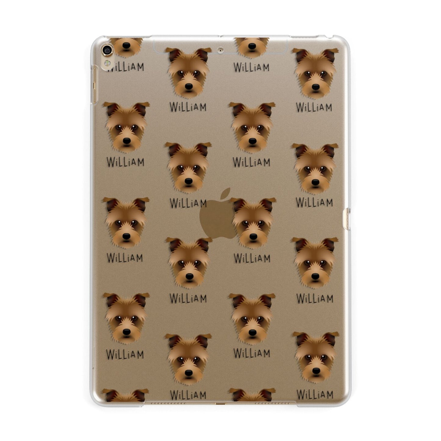 Sporting Lucas Terrier Icon with Name Apple iPad Gold Case